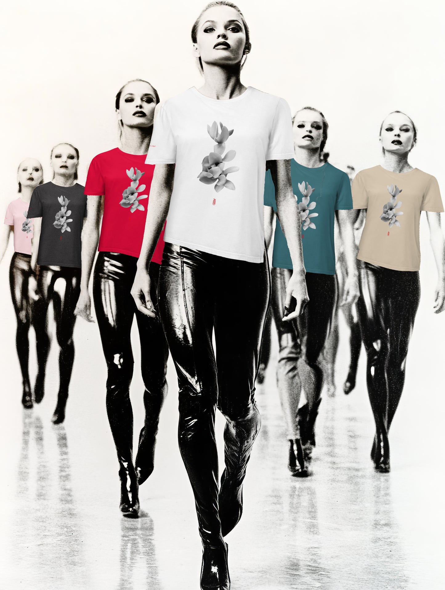 Petal Ascent_Unisex Organic Cotton T | Floral Boom & Dark Academia Vibes