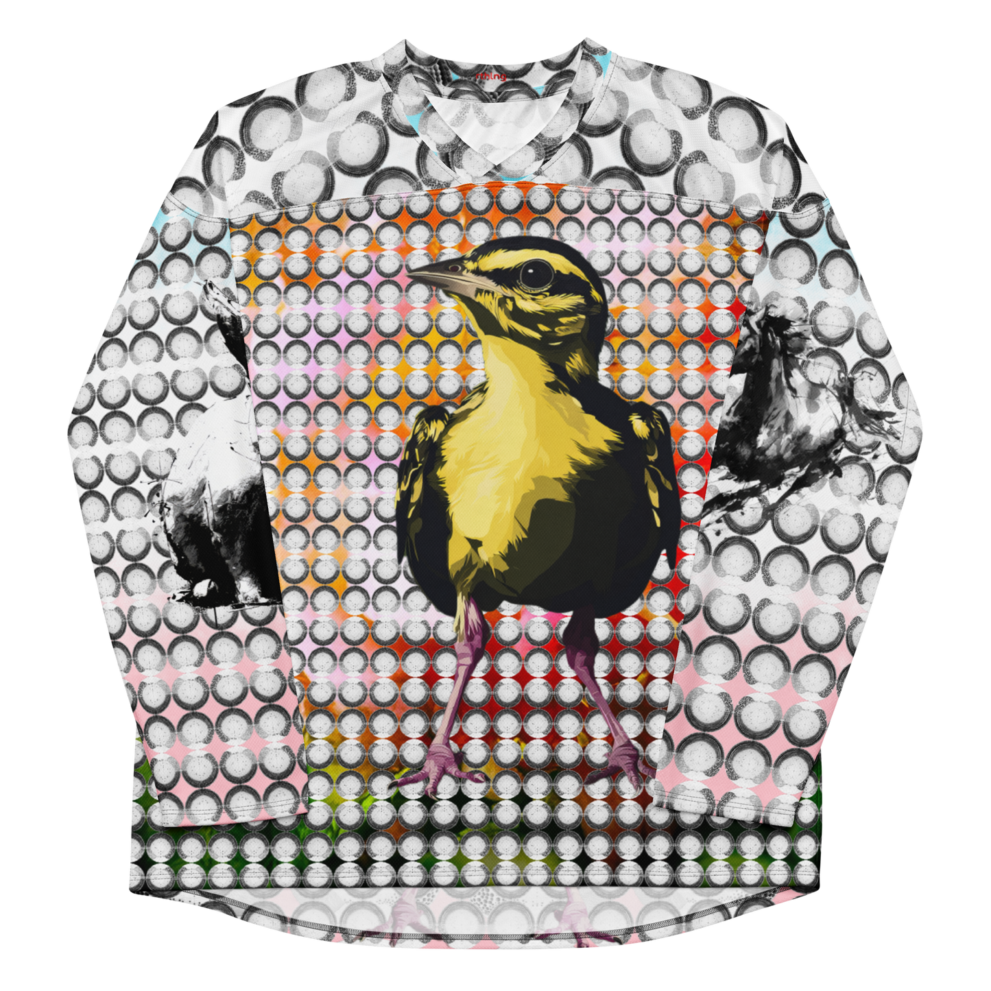 Dot Widdle BRD Bunny & Horse Sleeves Recycled hockey fan jersey