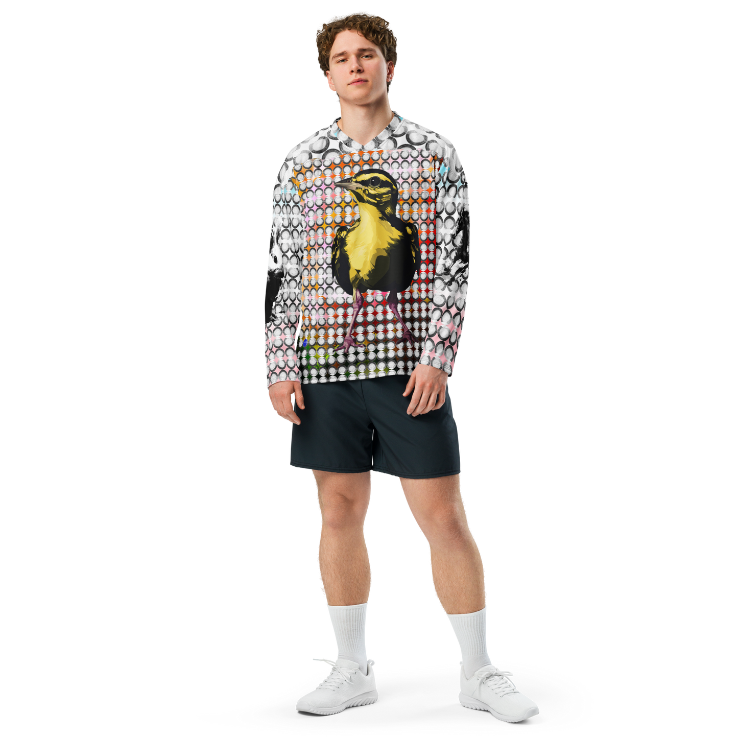Dot Widdle BRD Bunny & Horse Sleeves Recycled hockey fan jersey