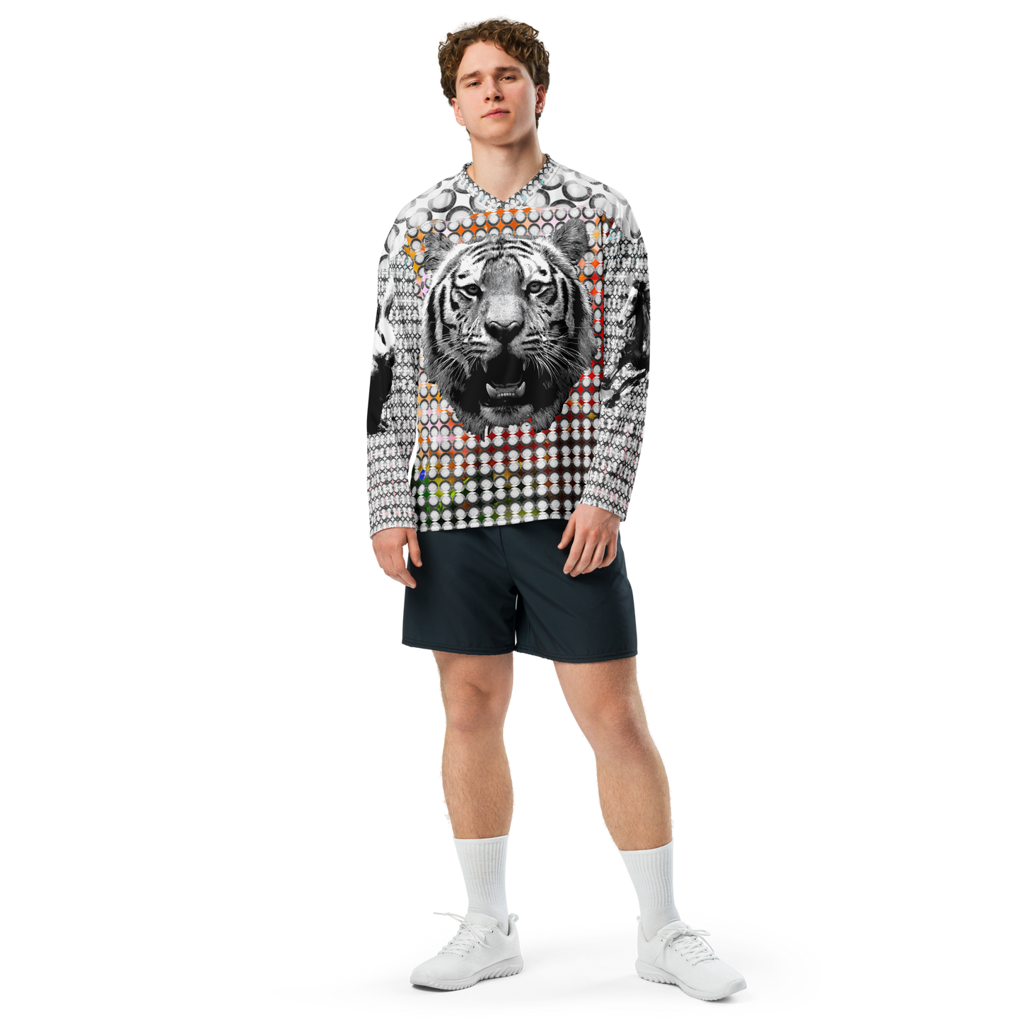 Dot TGR Horse & Bunny Sleeves Recycled hockey fan jersey