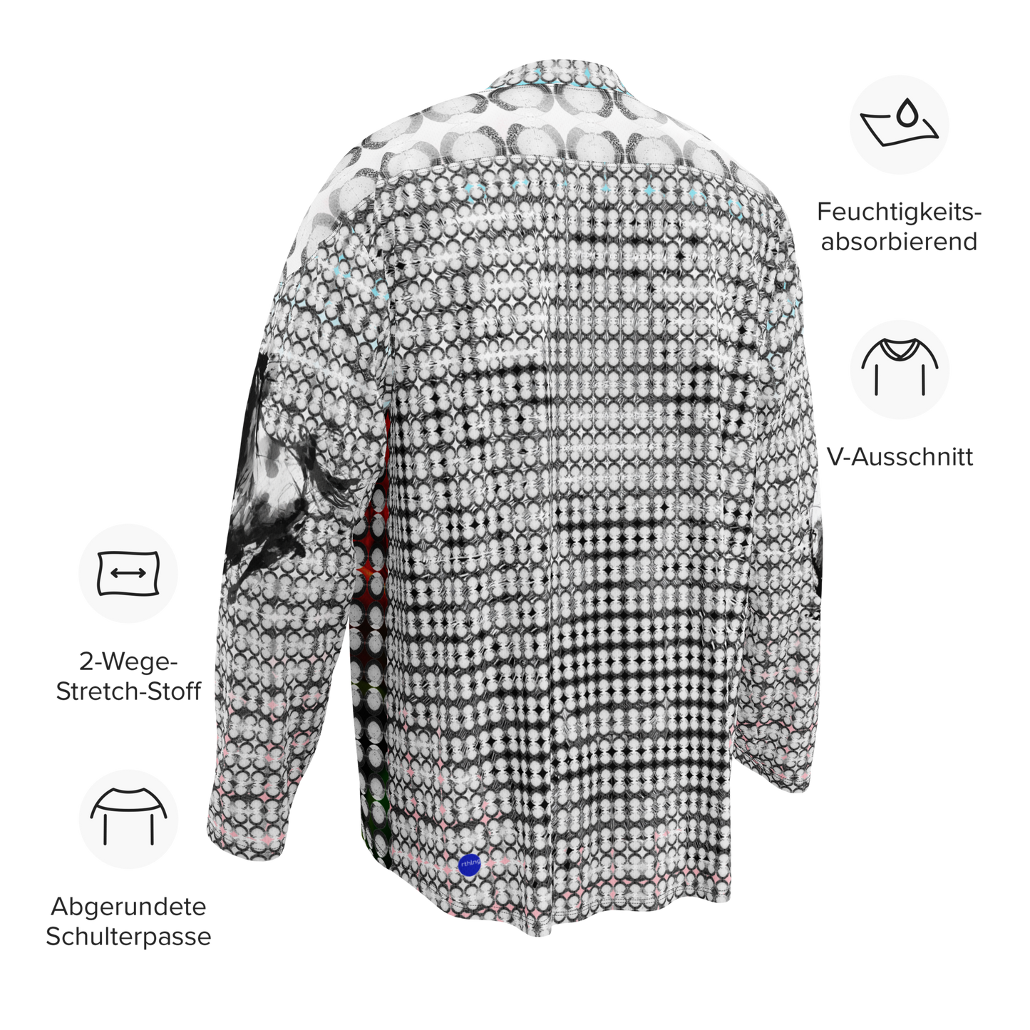 Dot TGR Horse & Bunny Sleeves Recycled hockey fan jersey