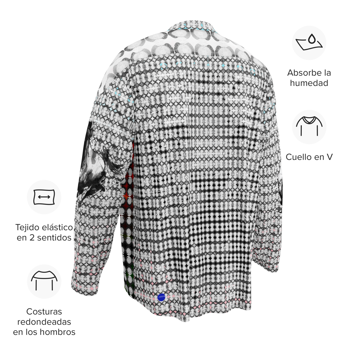 Dot TGR Horse & Bunny Sleeves Recycled hockey fan jersey