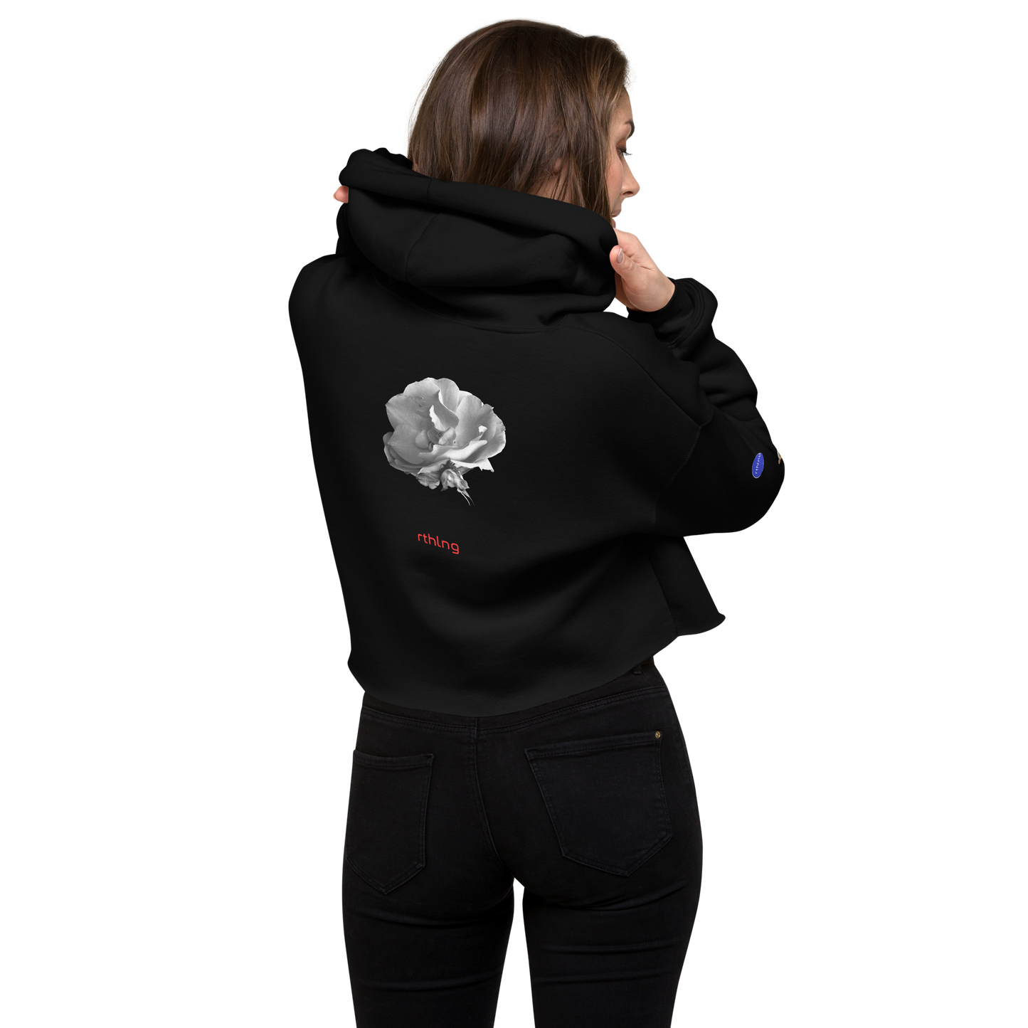 RADAR PETAL FLWR Crop Hoodie