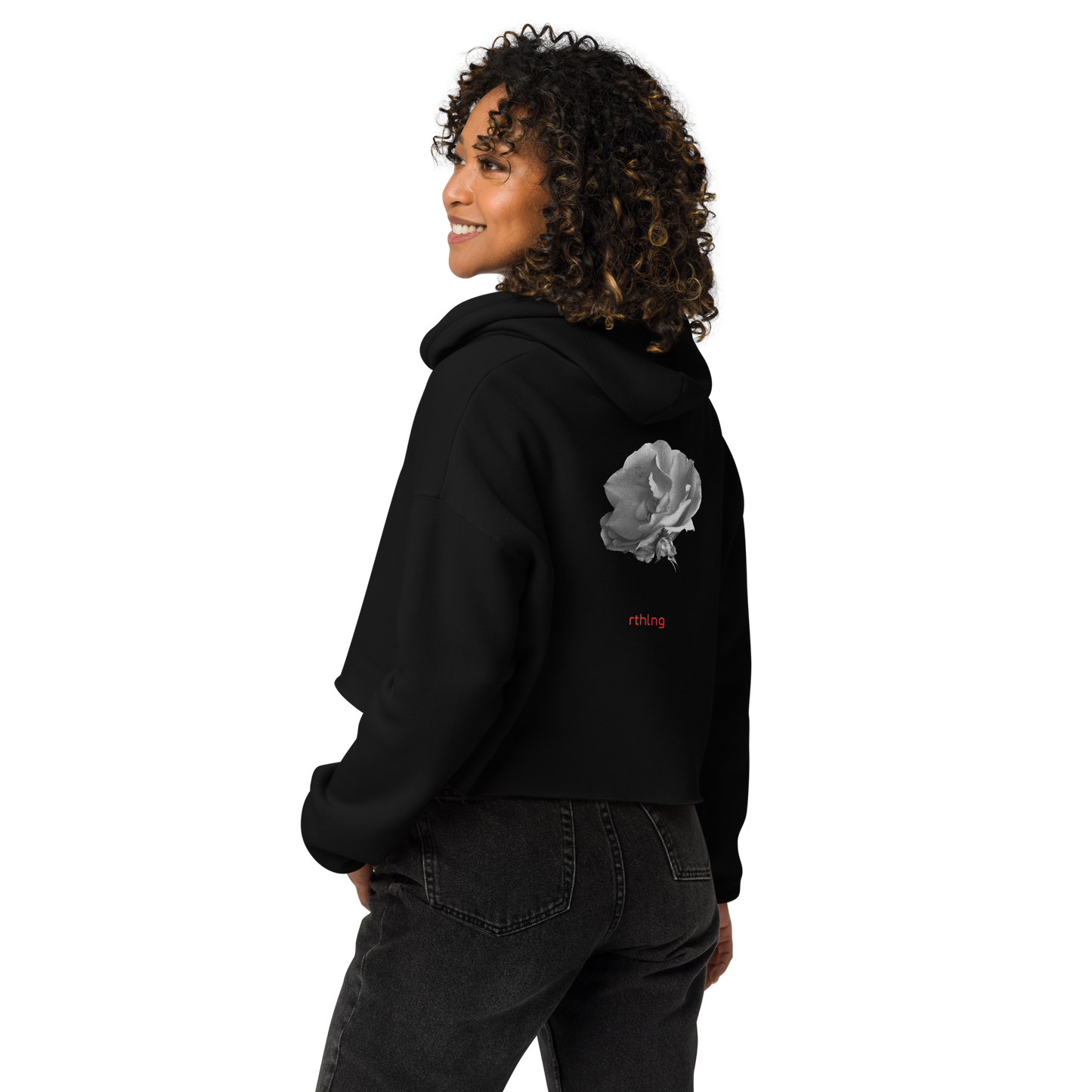 RADAR PETAL FLWR Crop Hoodie