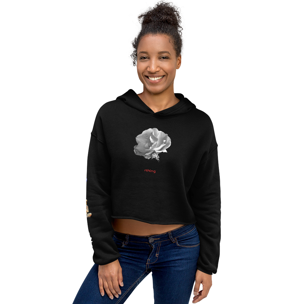 RADAR PETAL FLWR Crop Hoodie