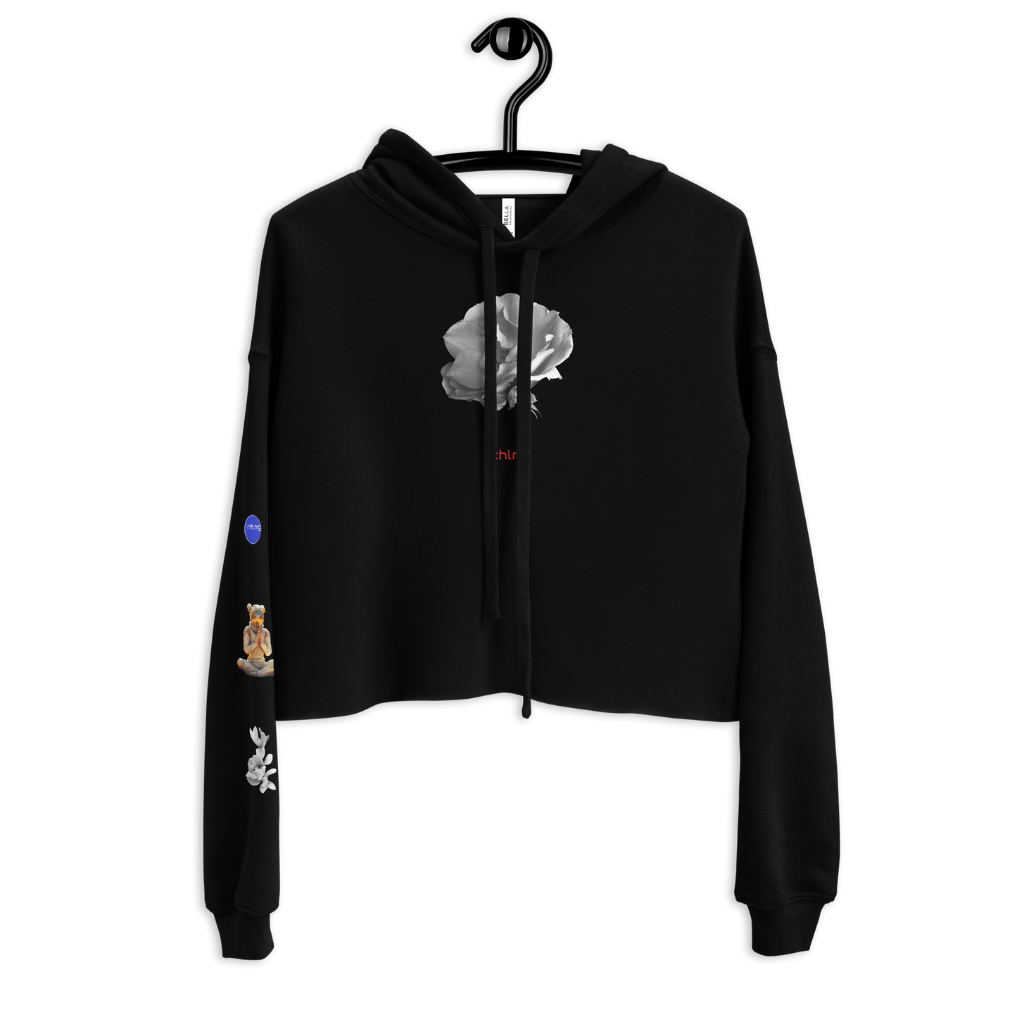 RADAR PETAL FLWR Crop Hoodie
