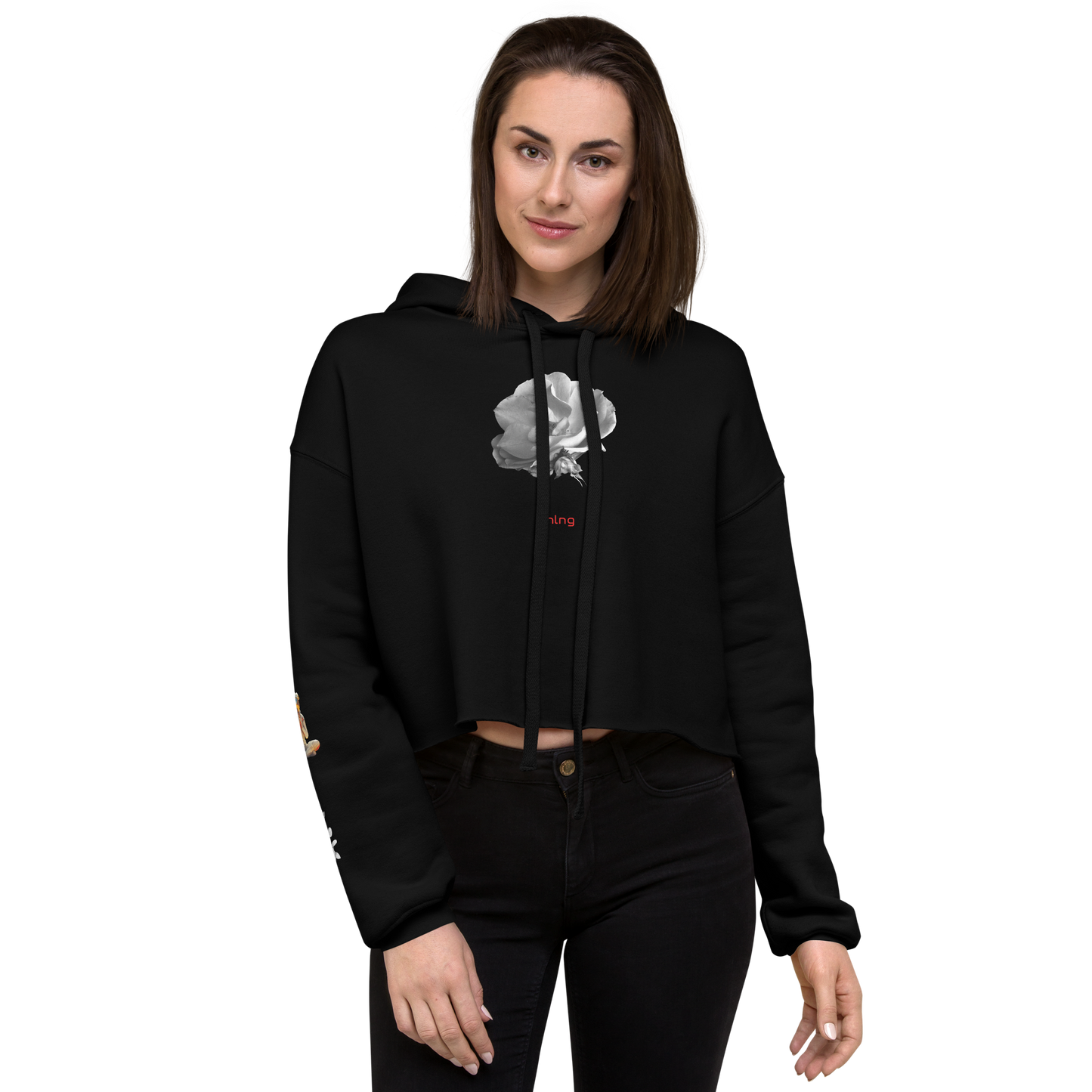 RADAR PETAL FLWR Crop Hoodie