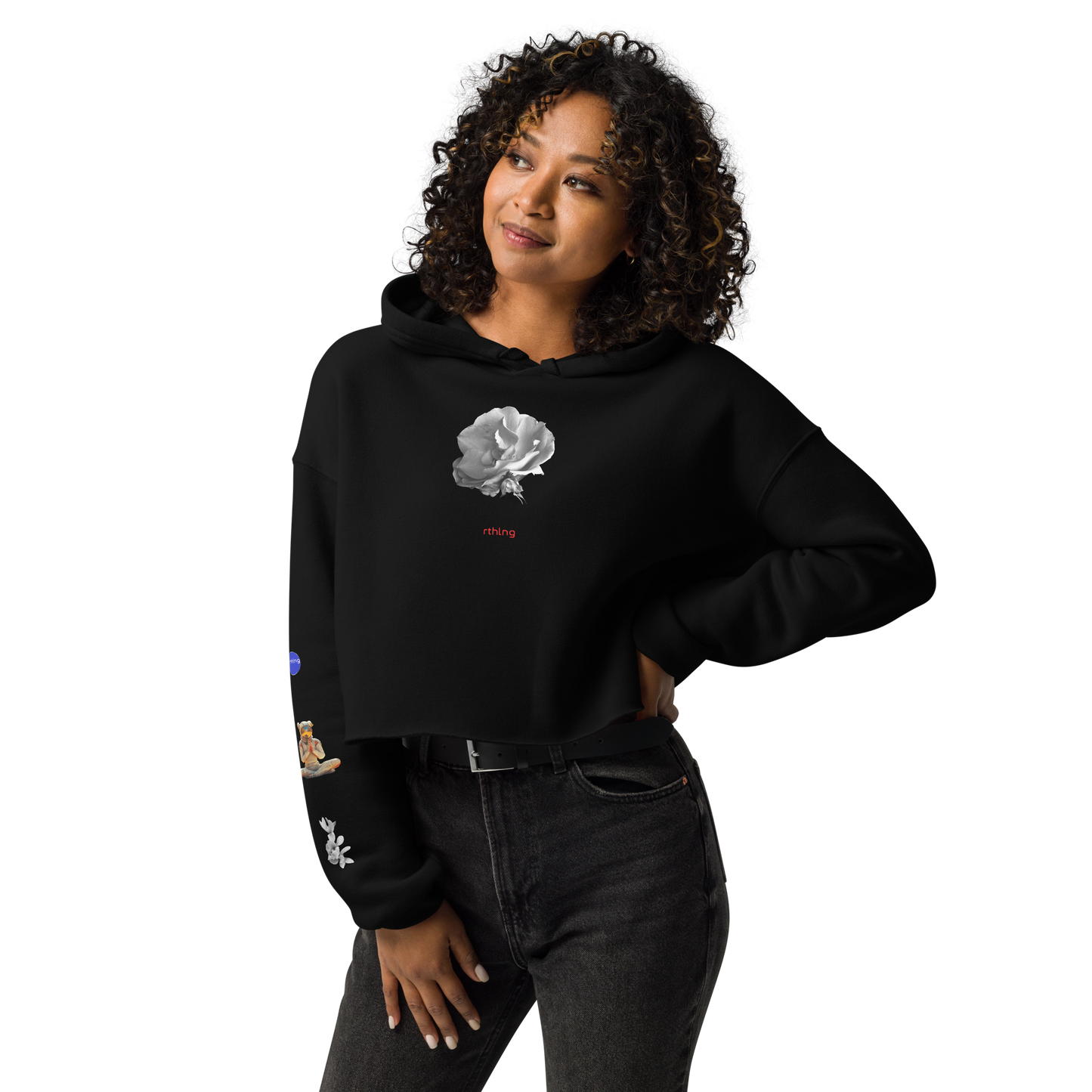 RADAR PETAL FLWR Crop Hoodie