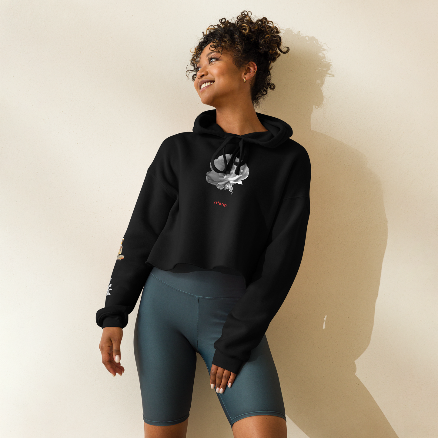 RADAR PETAL FLWR Crop Hoodie