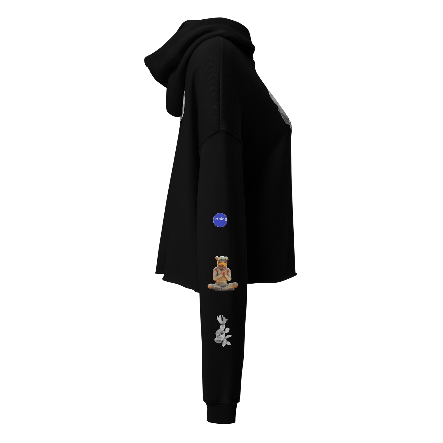 RADAR PETAL FLWR Crop Hoodie