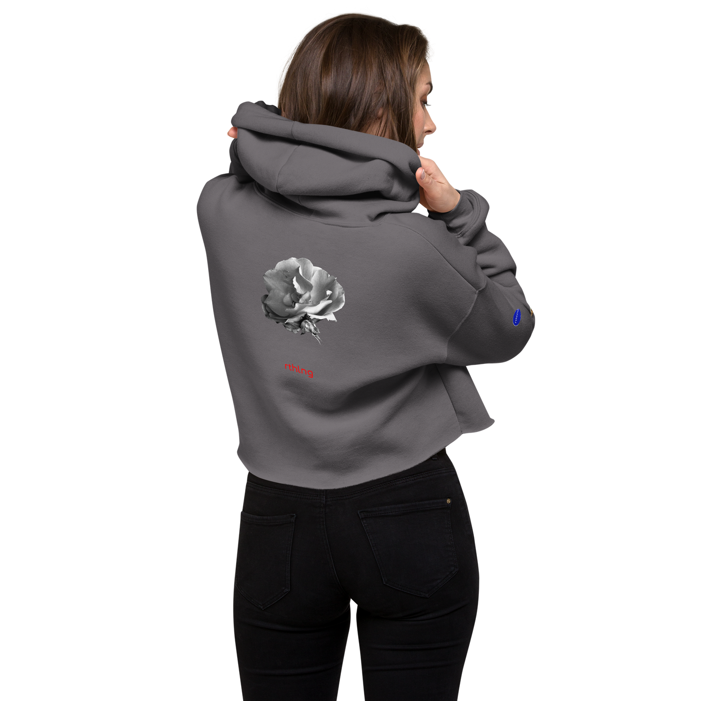 RADAR PETAL FLWR Crop Hoodie