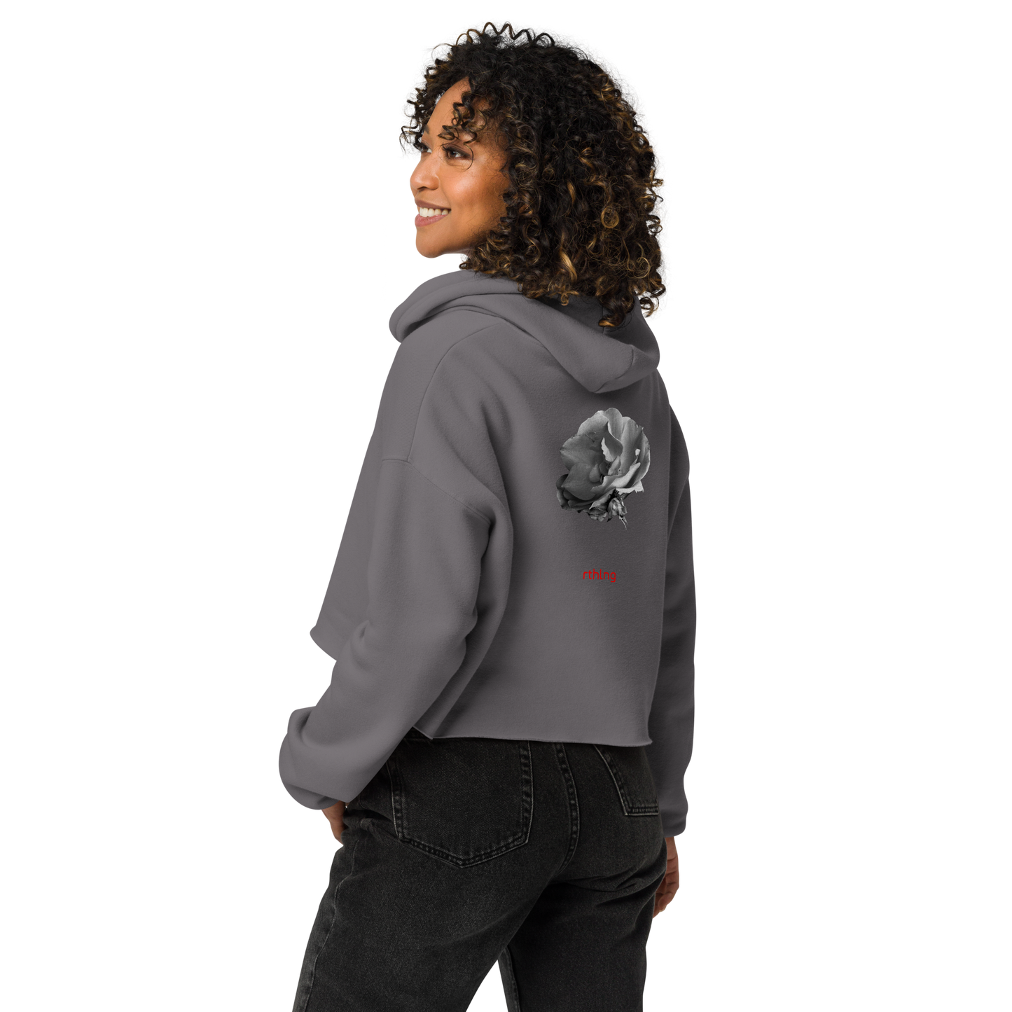 RADAR PETAL FLWR Crop Hoodie