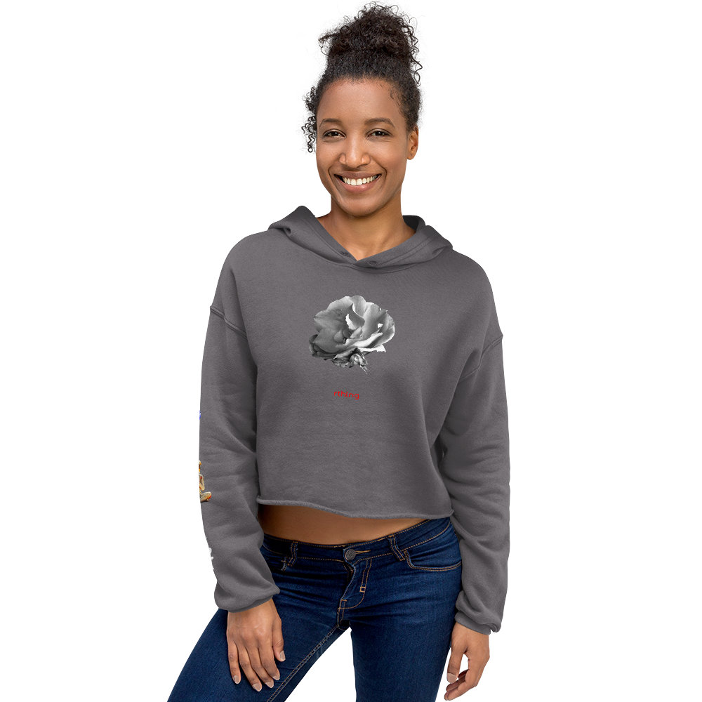 RADAR PETAL FLWR Crop Hoodie