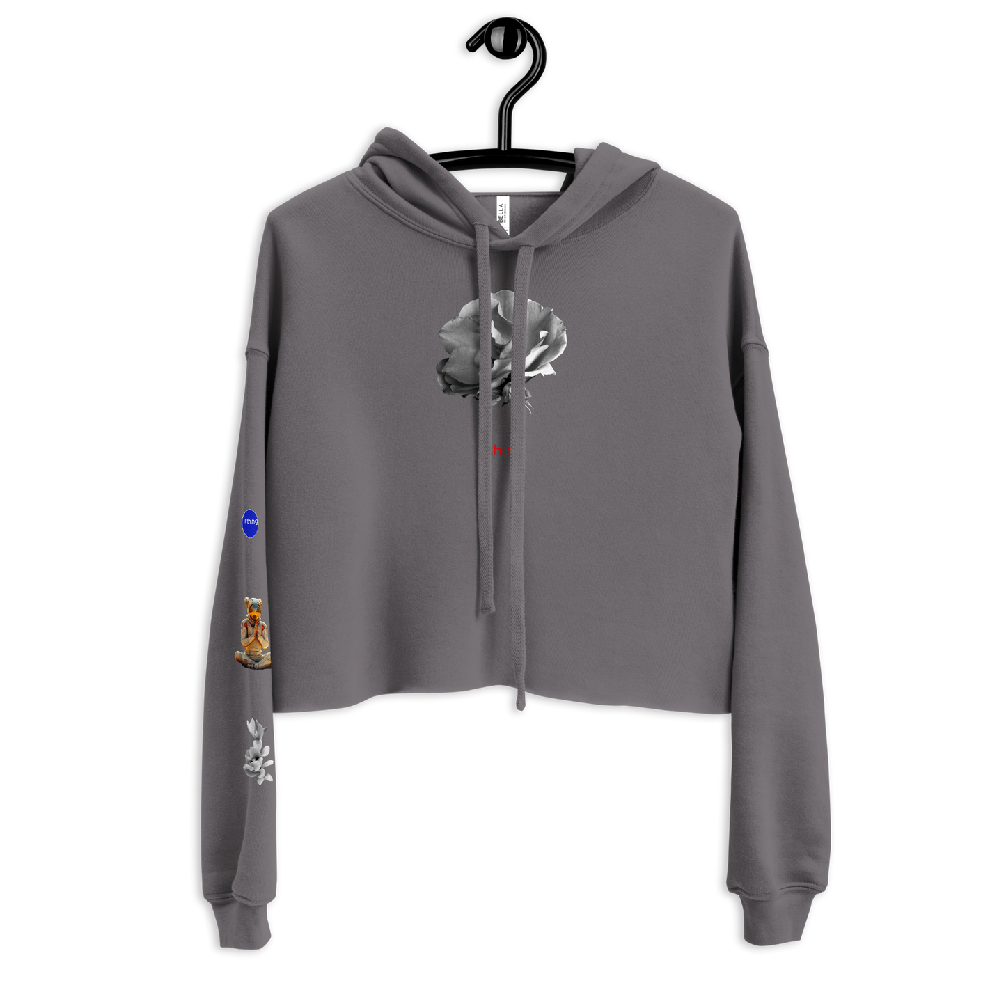 RADAR PETAL FLWR Crop Hoodie