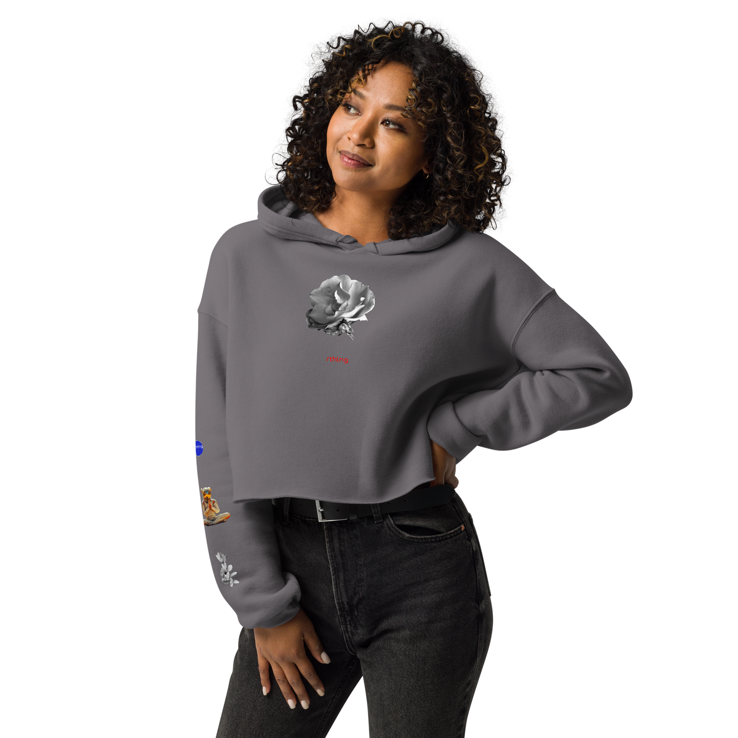 RADAR PETAL FLWR Crop Hoodie