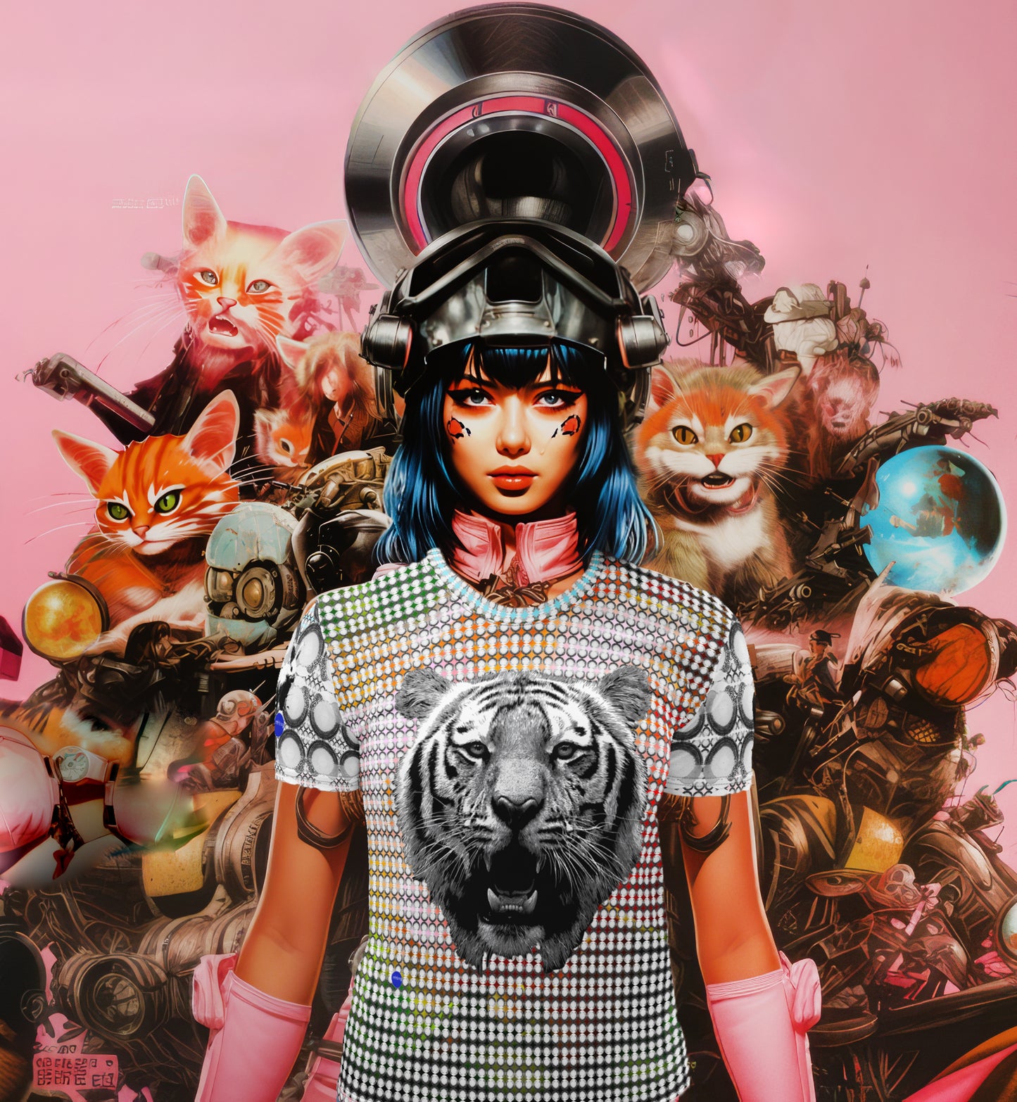 Dot TGR Llama & Bunny Sleeves Women's T