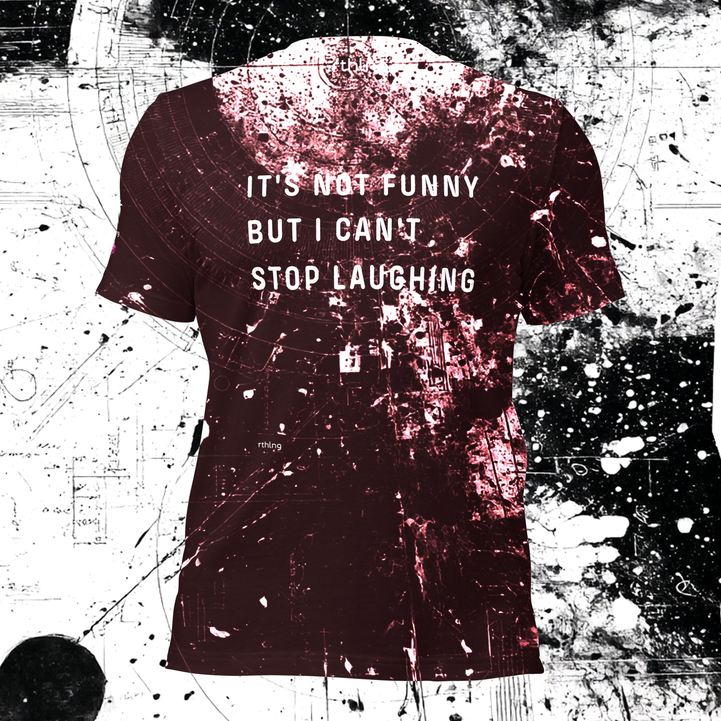 CAN'T STOP LAUGHING Unisex t-shirt Coping Mechanism, Made Wearable.