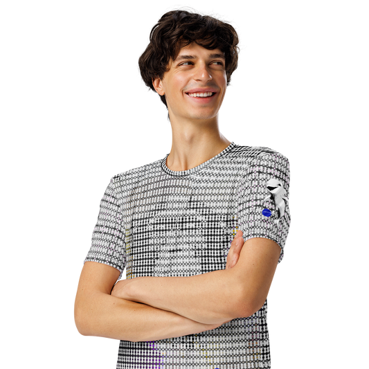 Dot Chimp T One | Faux Forward Pixelated Primate Evolution Glitch Streetwear