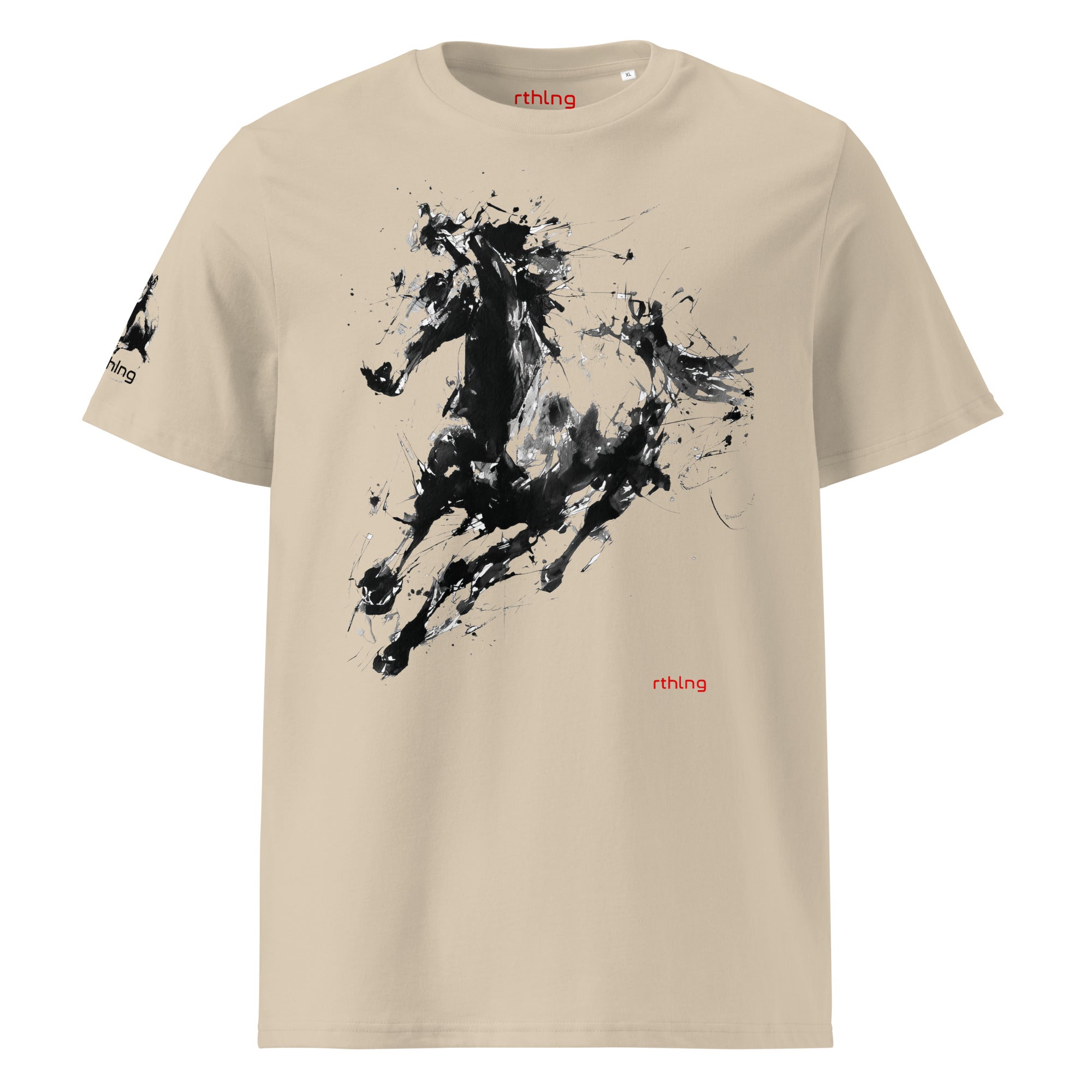 SPLASH HORSE 001 Classic Unisex T | Hi Contrast Sumi Splash