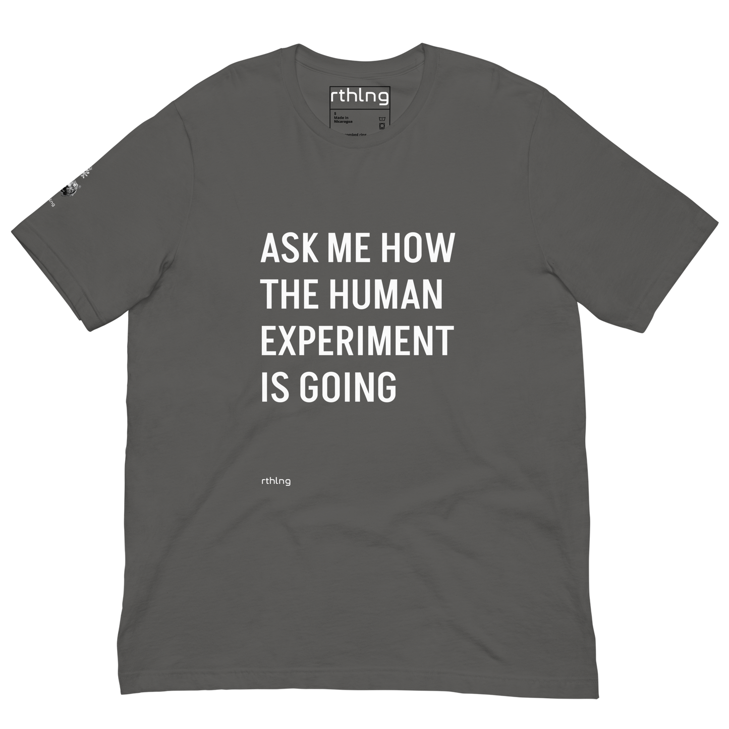 THE HUMAN EXPERIMENT Unisex t-shirt | Serious Yuks For Cynical Existentialists
