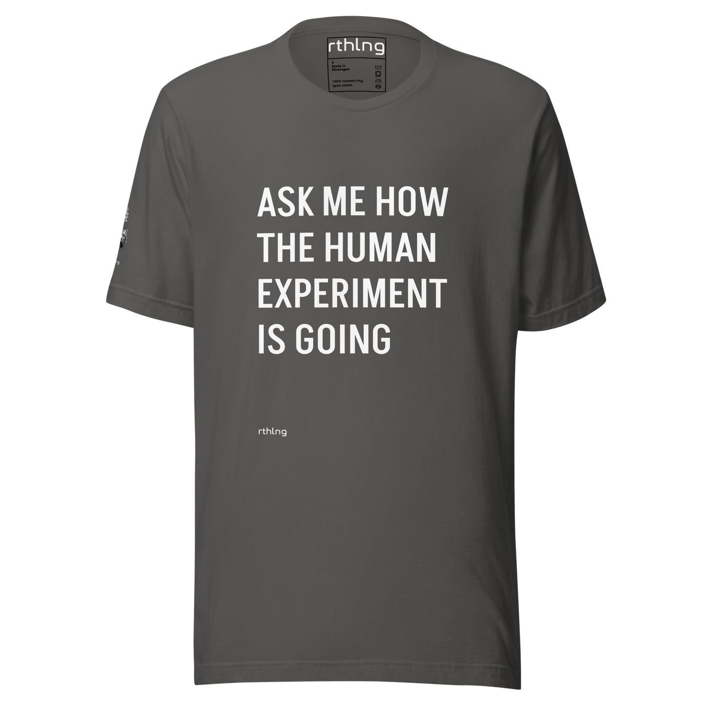 THE HUMAN EXPERIMENT Unisex t-shirt | Serious Yuks For Cynical Existentialists