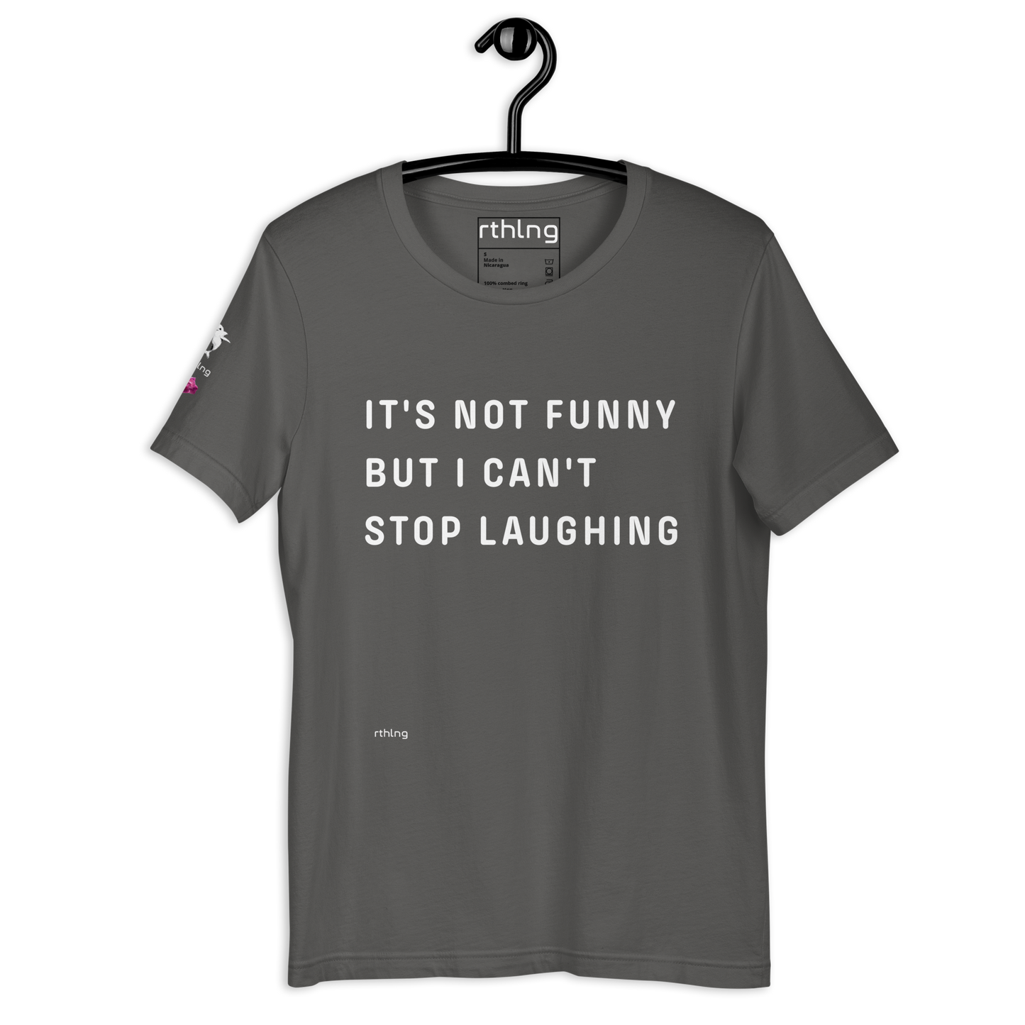 CAN'T STOP LAUGHING Unisex t-shirt Coping Mechanism, Made Wearable.