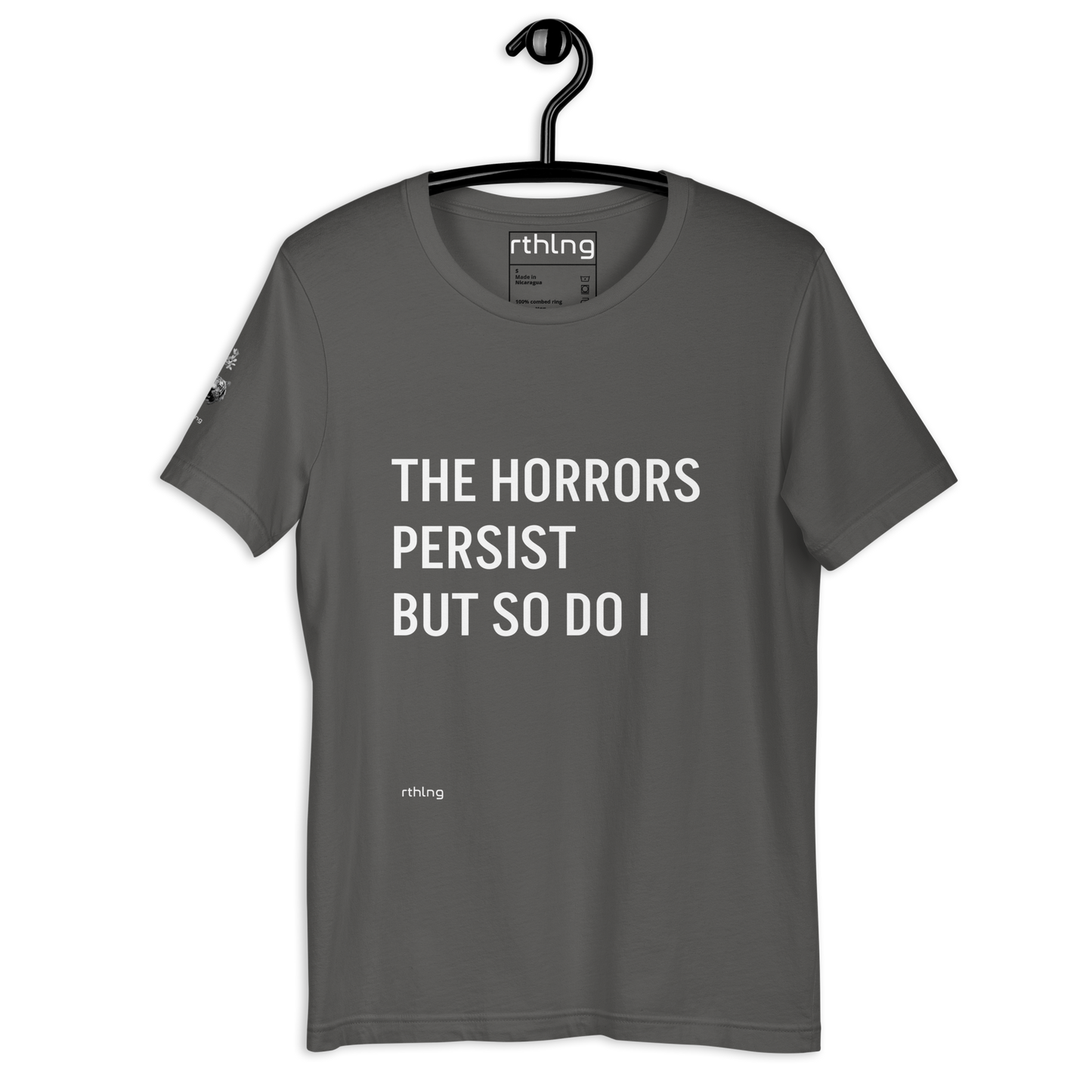 HORRORS PERSIST Unisex t-shirt Existential Resilience Apparel