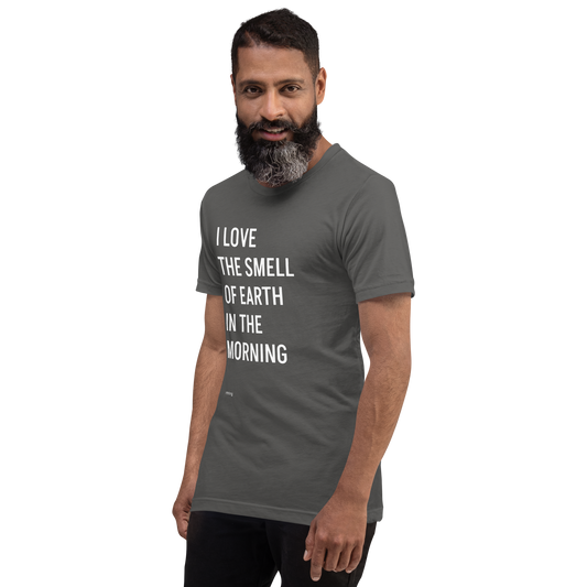 EARTH IN THE MORNING Unisex t-shirt | Turns Out Charlie Surfs Fire