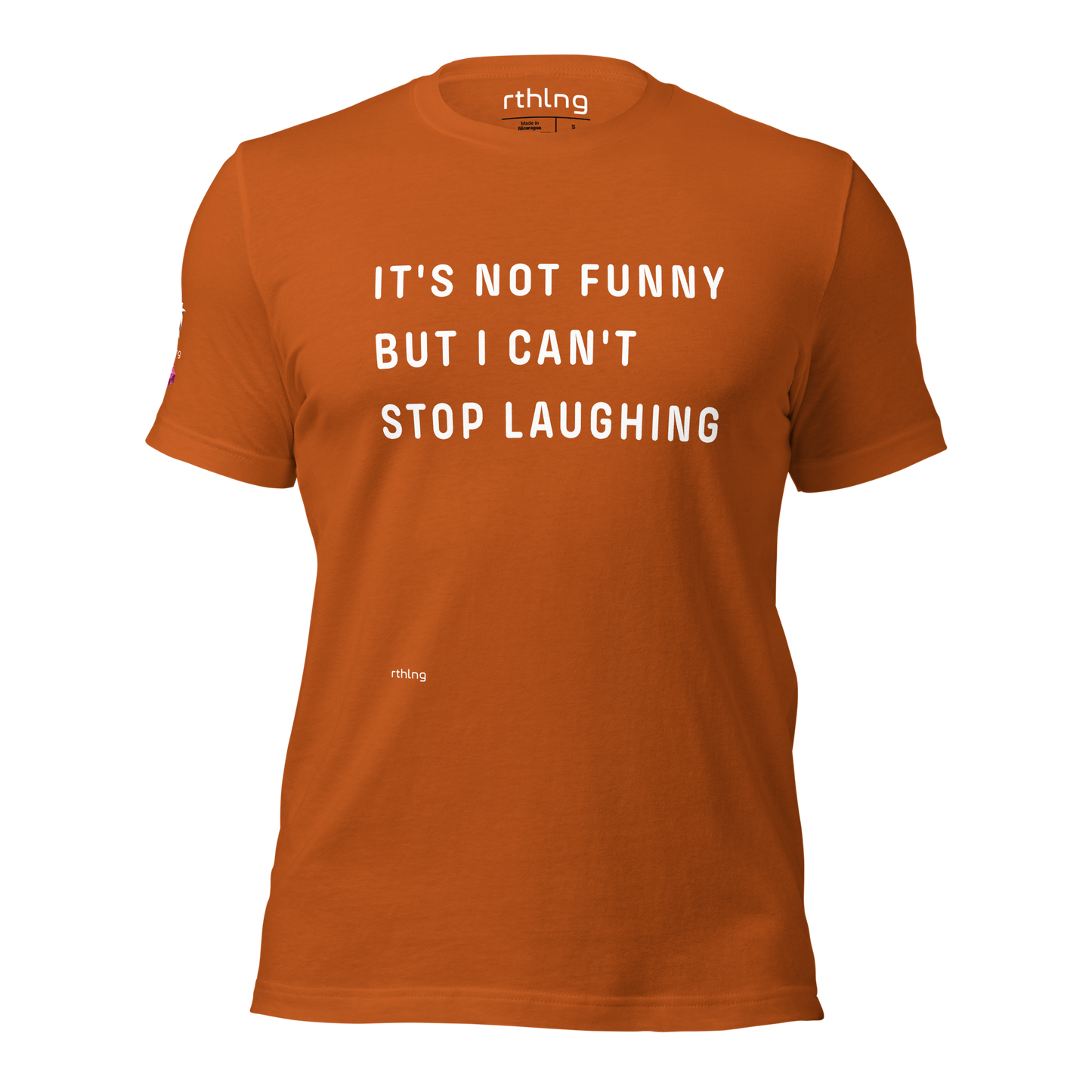 CAN'T STOP LAUGHING Unisex t-shirt Coping Mechanism, Made Wearable.