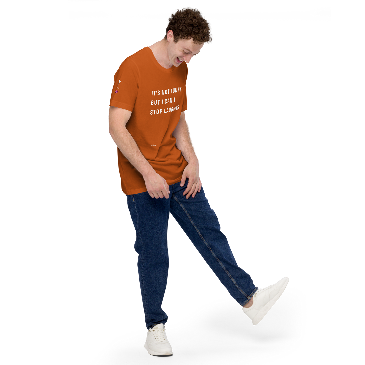 CAN'T STOP LAUGHING Unisex t-shirt Coping Mechanism, Made Wearable.