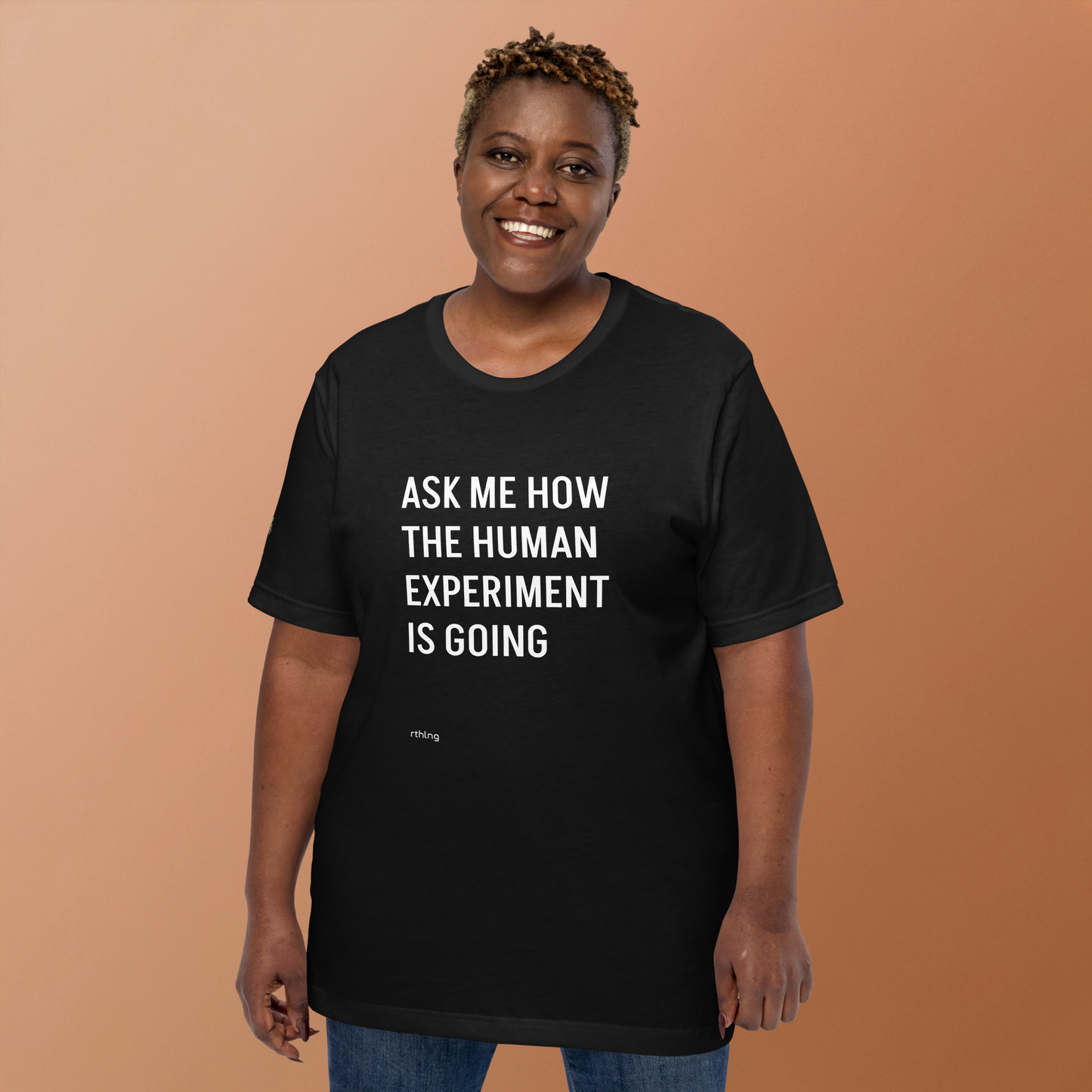 THE HUMAN EXPERIMENT Unisex t-shirt | Serious Yuks For Cynical Existentialists