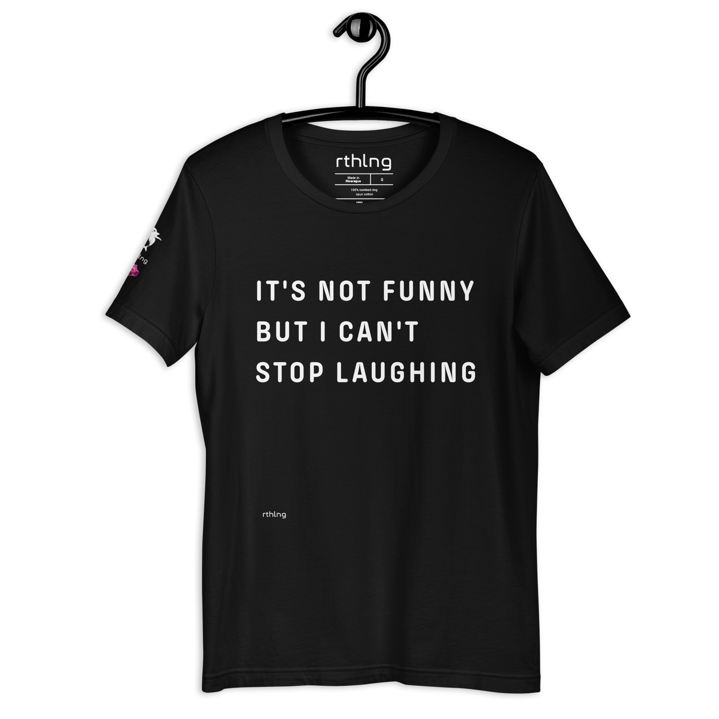 CAN'T STOP LAUGHING Unisex t-shirt Coping Mechanism, Made Wearable.