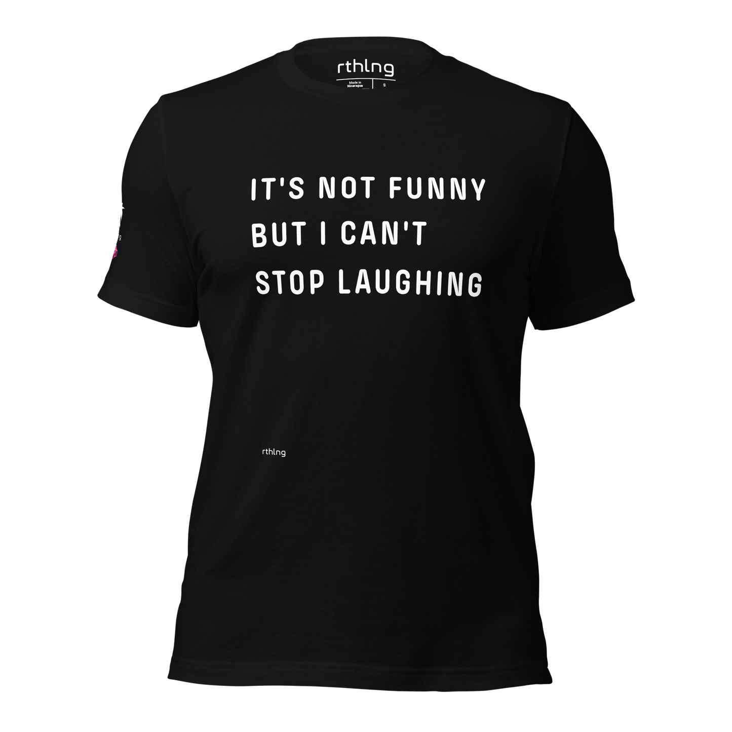 CAN'T STOP LAUGHING Unisex t-shirt Coping Mechanism, Made Wearable.