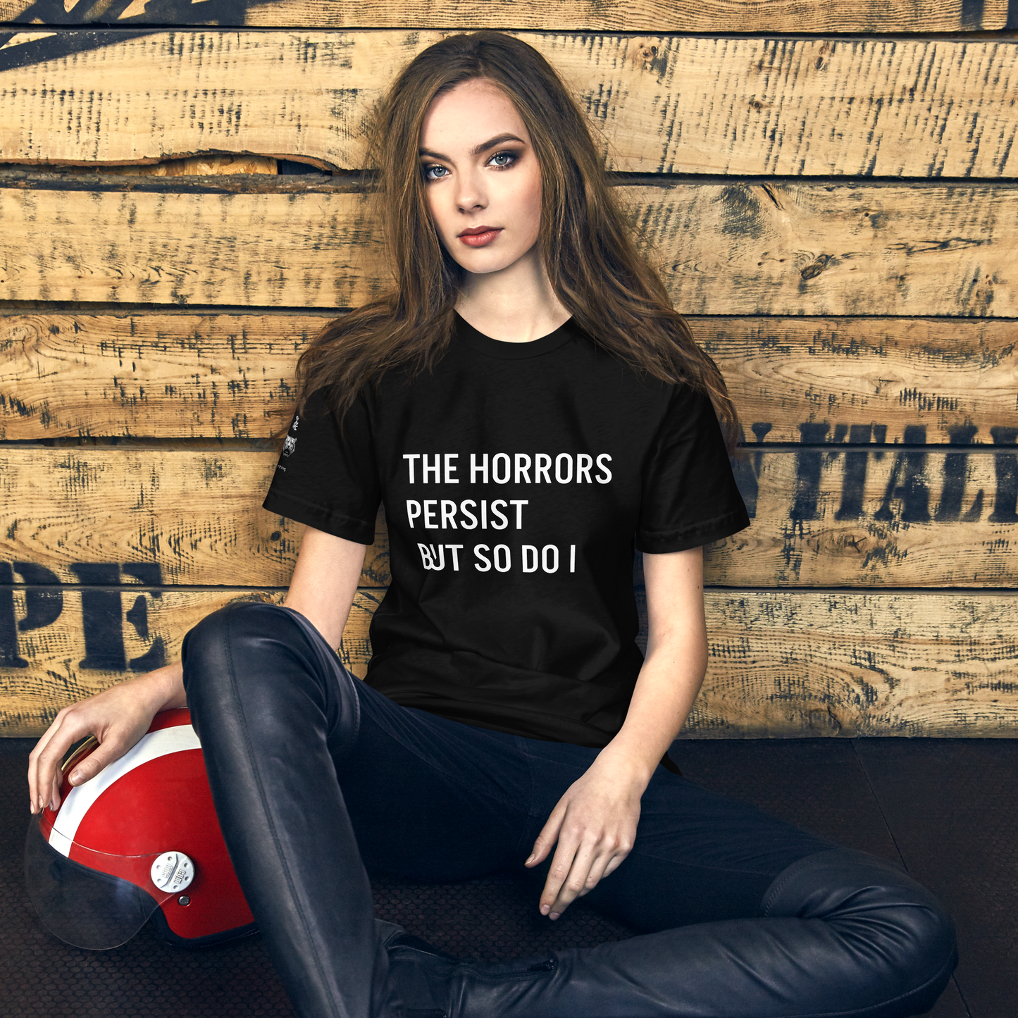 HORRORS PERSIST Unisex t-shirt Existential Resilience Apparel