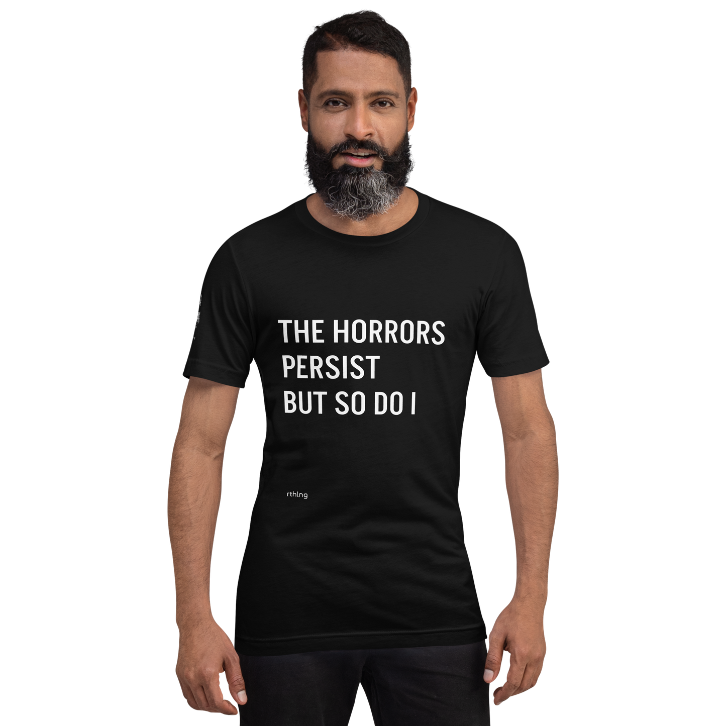 HORRORS PERSIST Unisex t-shirt Existential Resilience Apparel