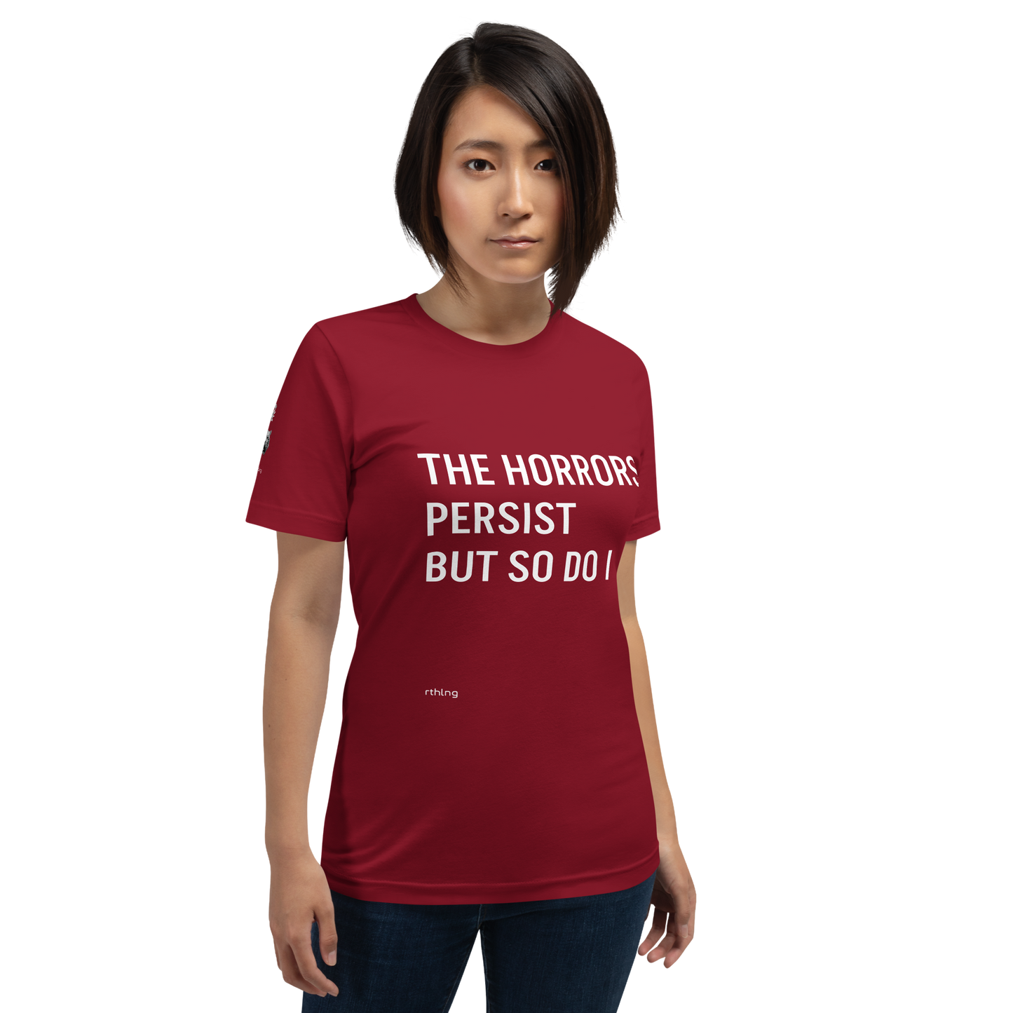 HORRORS PERSIST Unisex t-shirt Existential Resilience Apparel