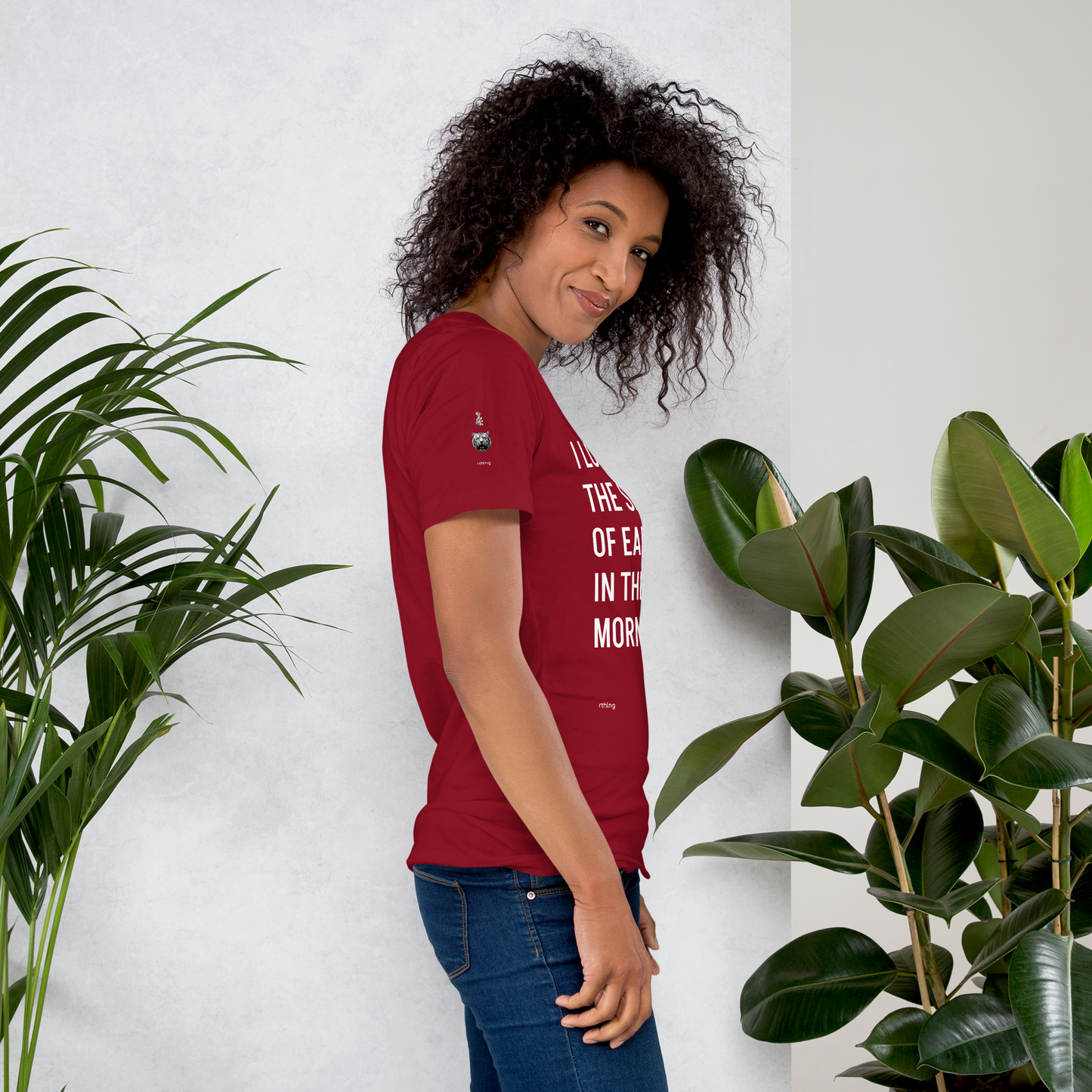 EARTH IN THE MORNING Unisex t-shirt | Turns Out Charlie Surfs Fire