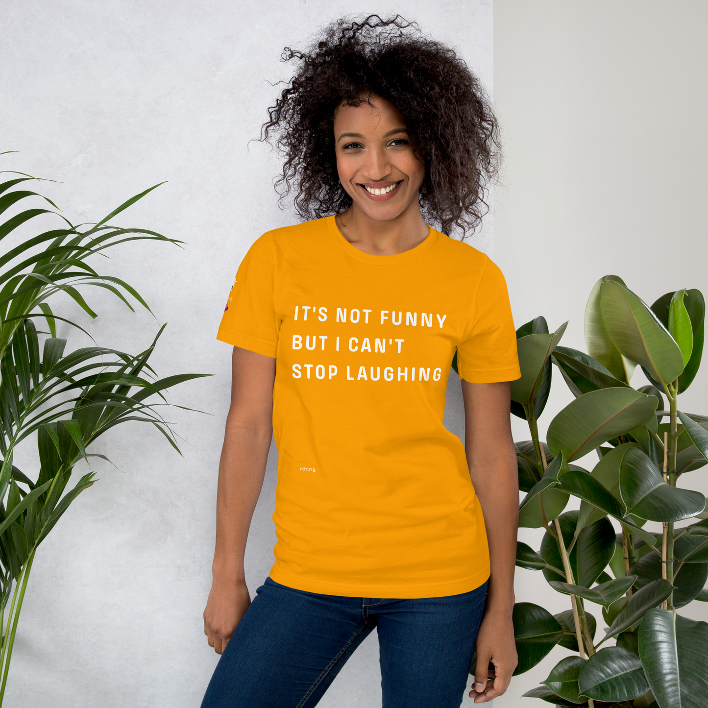 CAN'T STOP LAUGHING Unisex t-shirt Coping Mechanism, Made Wearable.