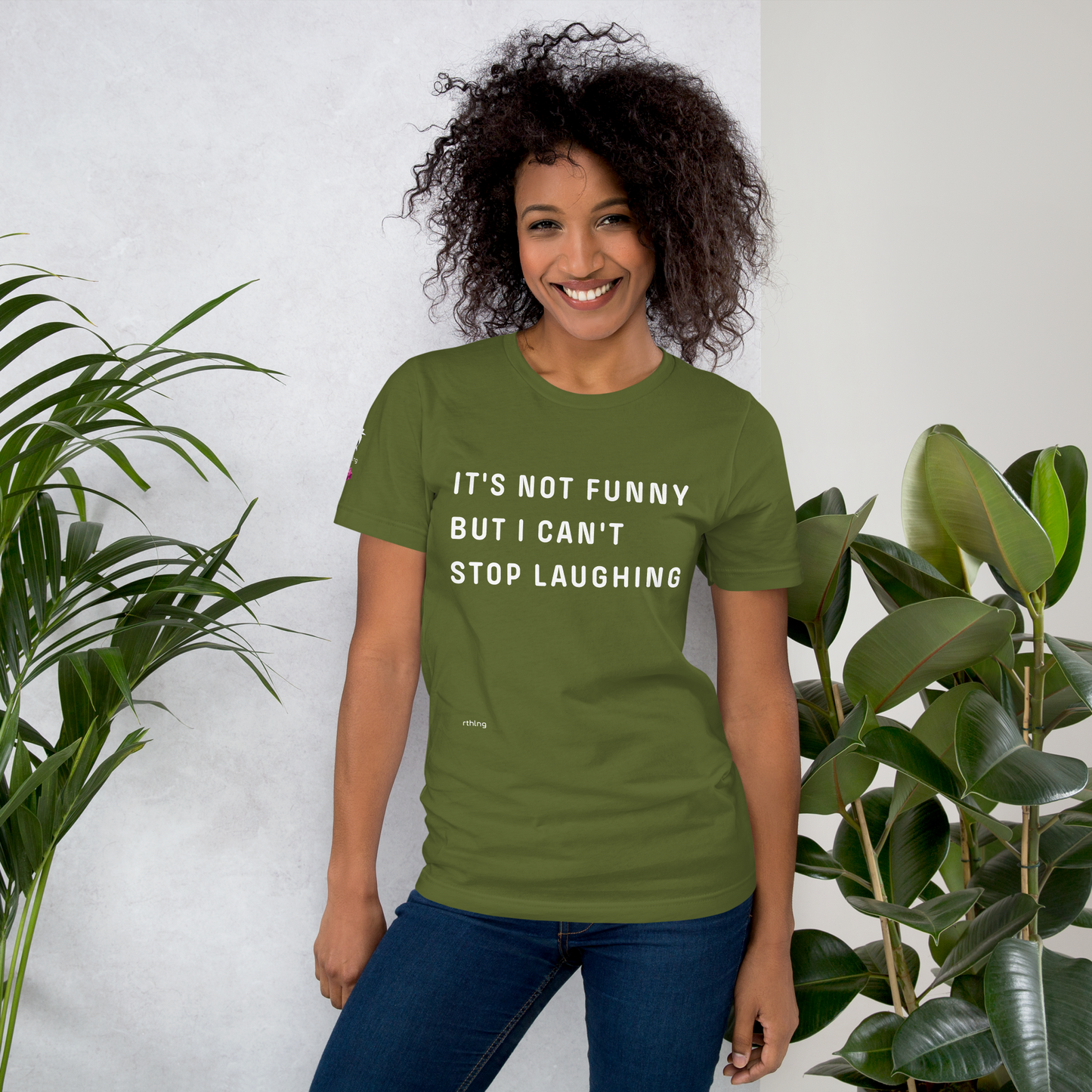 CAN'T STOP LAUGHING Unisex t-shirt Coping Mechanism, Made Wearable.