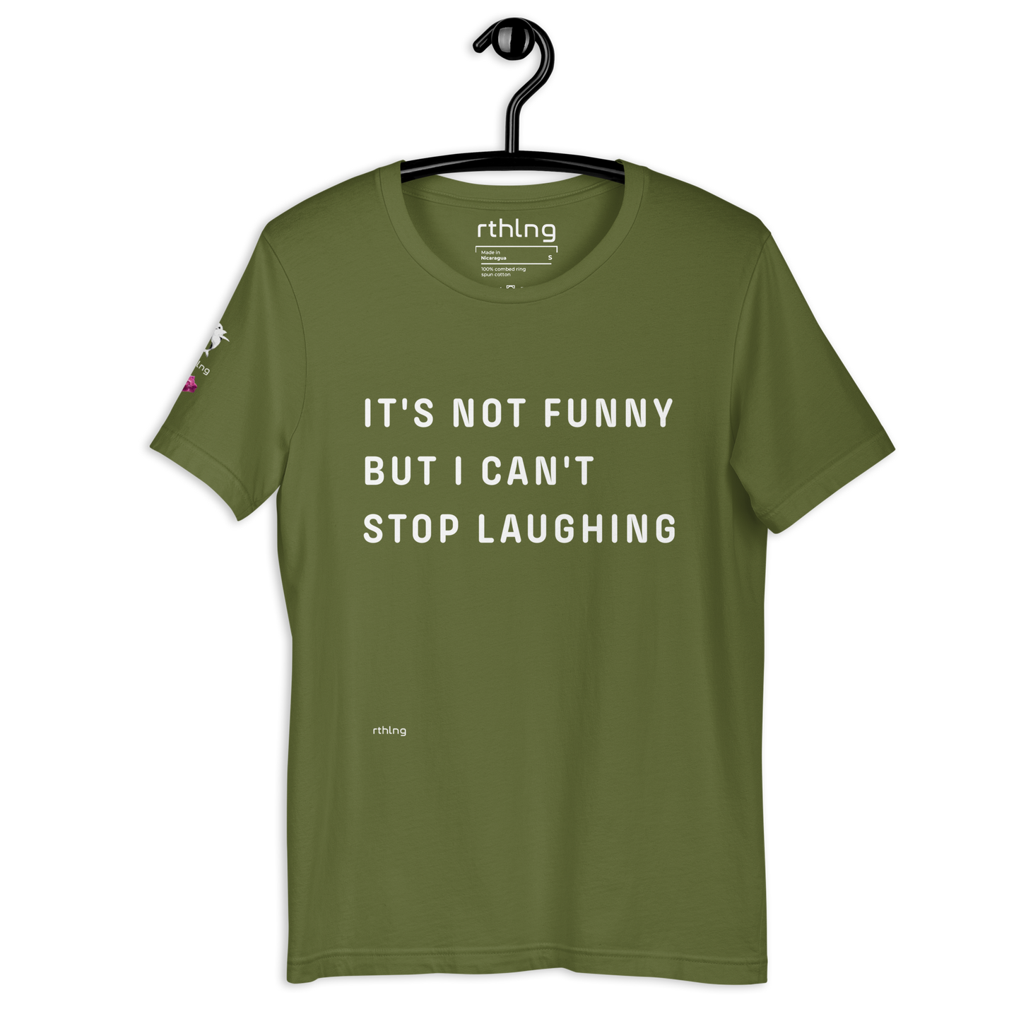 CAN'T STOP LAUGHING Unisex t-shirt Coping Mechanism, Made Wearable.