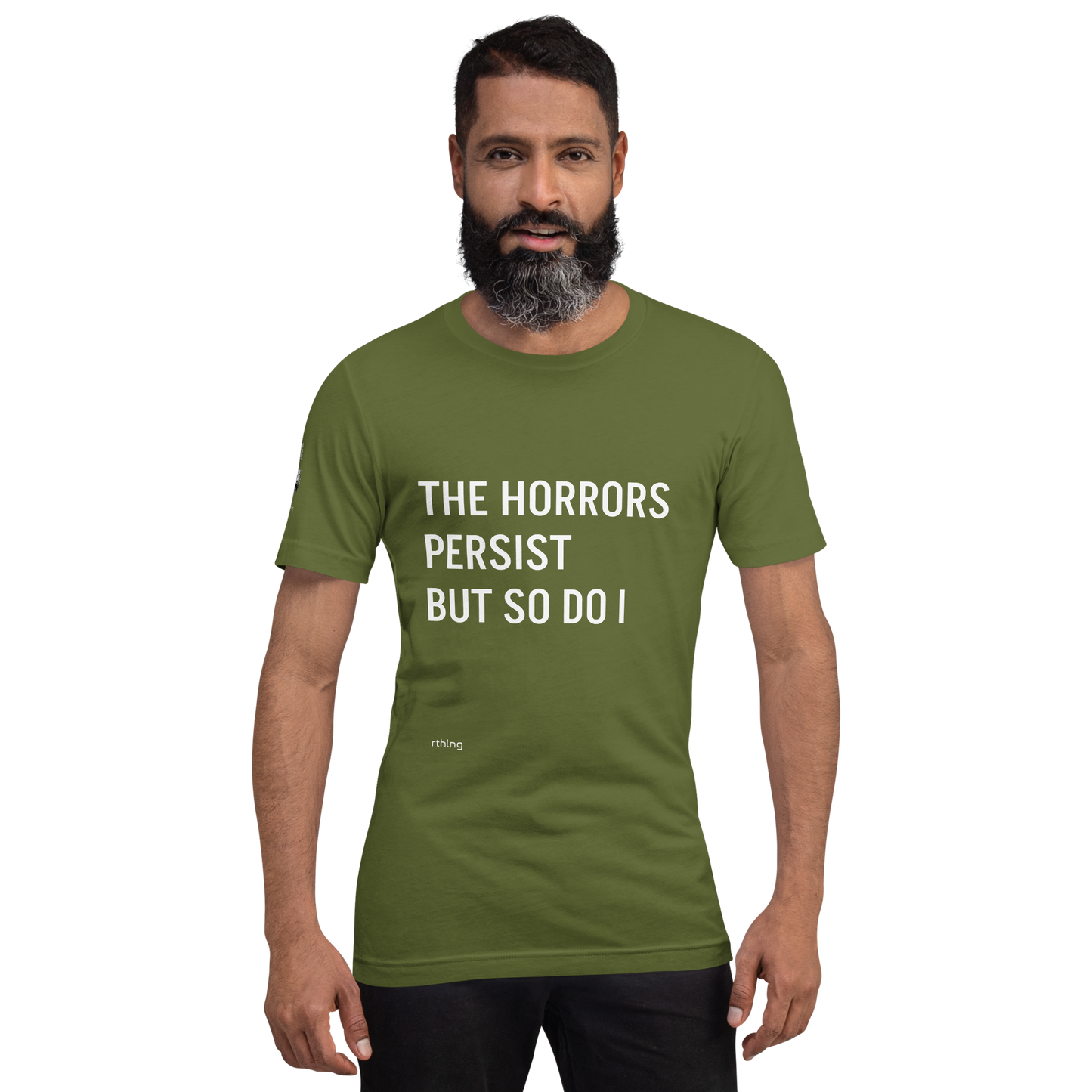 HORRORS PERSIST Unisex t-shirt Existential Resilience Apparel