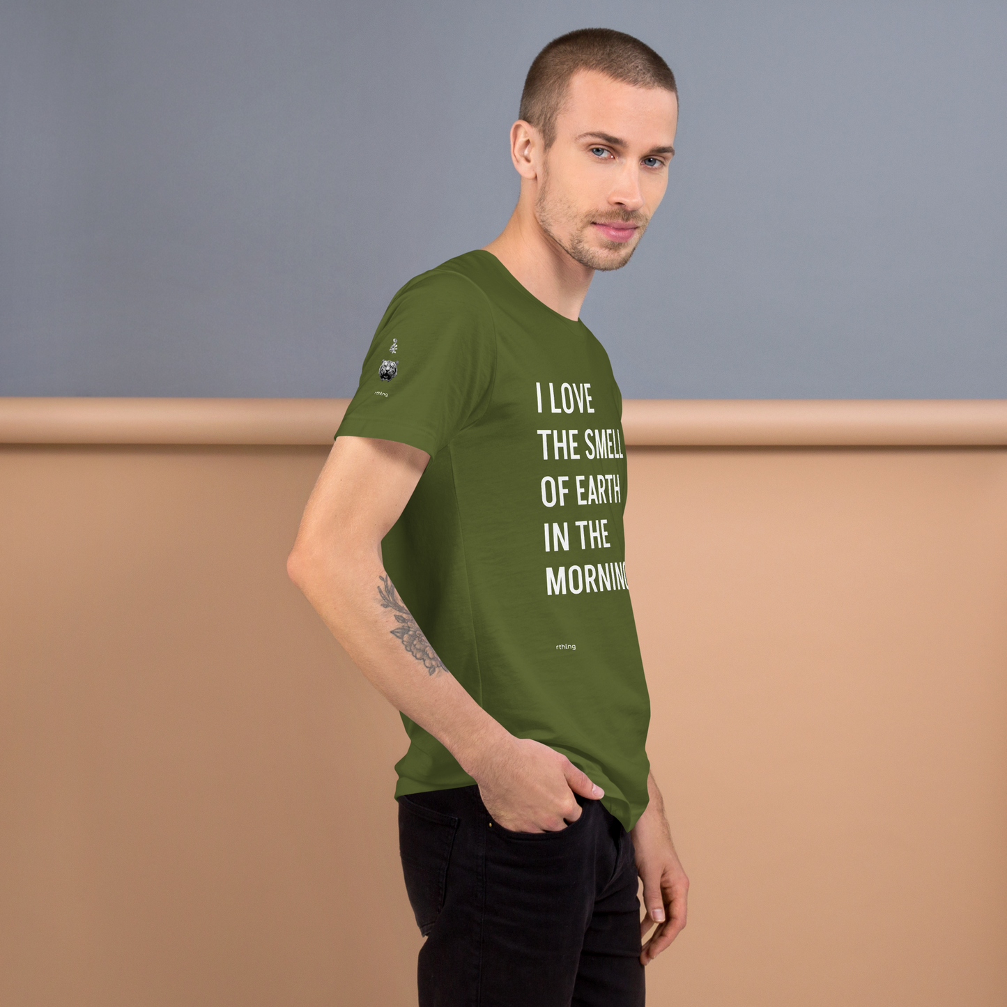 EARTH IN THE MORNING Unisex t-shirt | Turns Out Charlie Surfs Fire