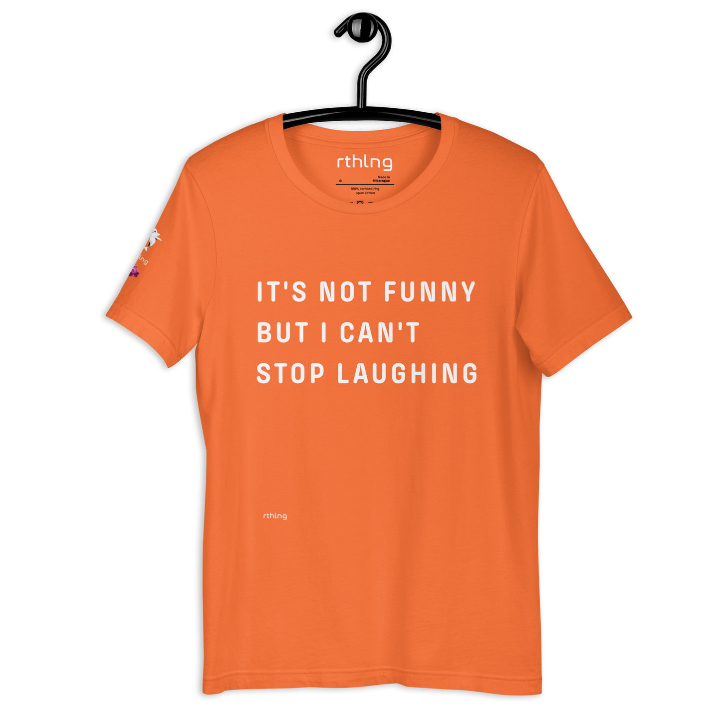 CAN'T STOP LAUGHING Unisex t-shirt Coping Mechanism, Made Wearable.