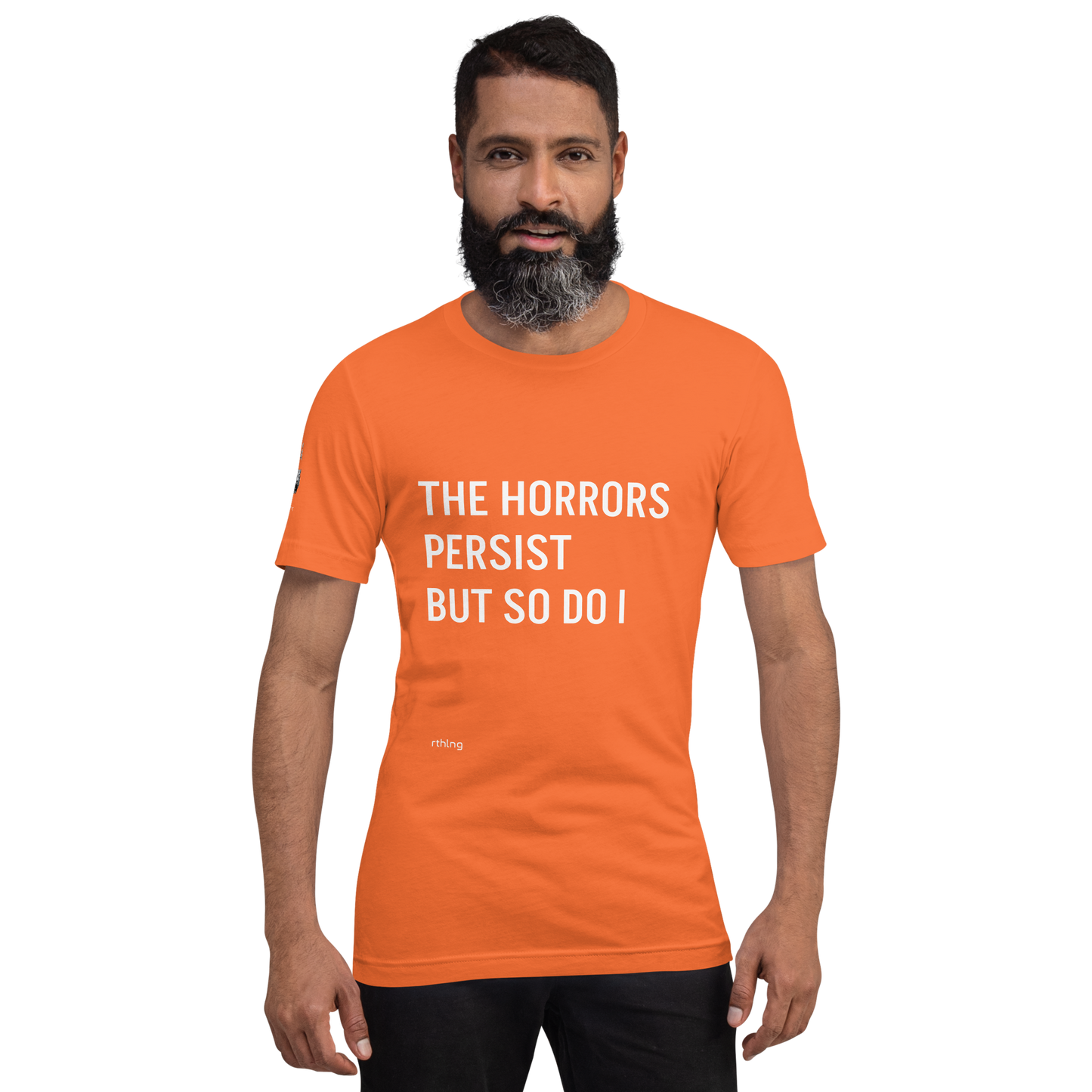 HORRORS PERSIST Unisex t-shirt Existential Resilience Apparel