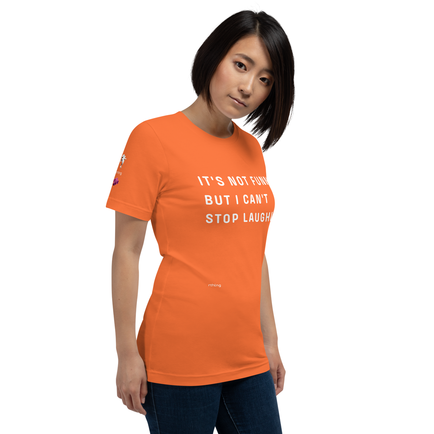CAN'T STOP LAUGHING Unisex t-shirt Coping Mechanism, Made Wearable.