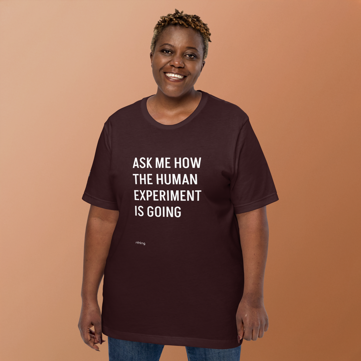 THE HUMAN EXPERIMENT Unisex t-shirt | Serious Yuks For Cynical Existentialists