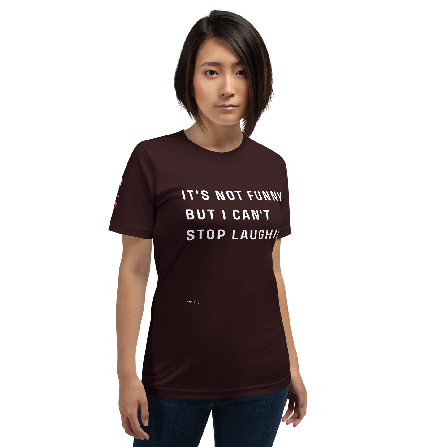 CAN'T STOP LAUGHING Unisex t-shirt Coping Mechanism, Made Wearable.