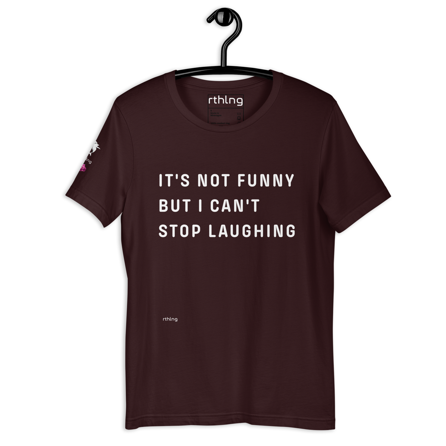 CAN'T STOP LAUGHING Unisex t-shirt Coping Mechanism, Made Wearable.