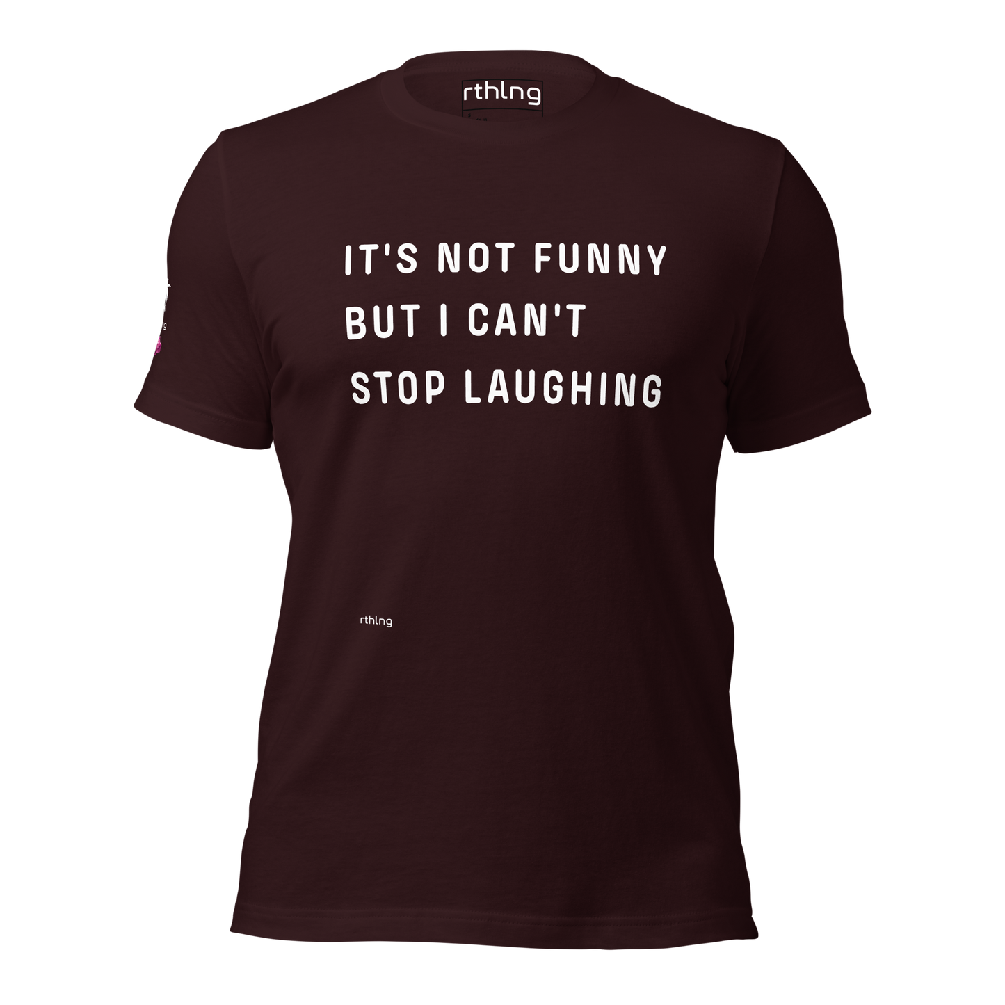 CAN'T STOP LAUGHING Unisex t-shirt Coping Mechanism, Made Wearable.