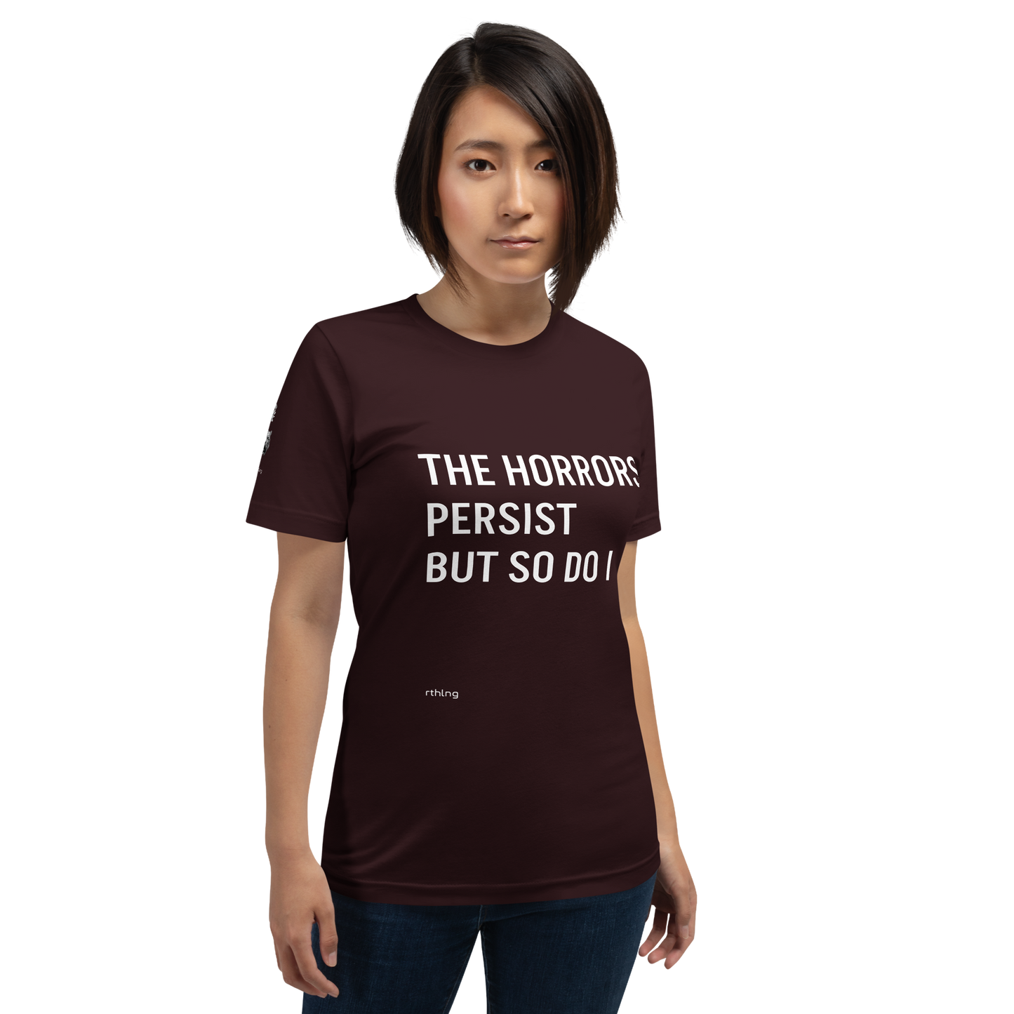 HORRORS PERSIST Unisex t-shirt Existential Resilience Apparel